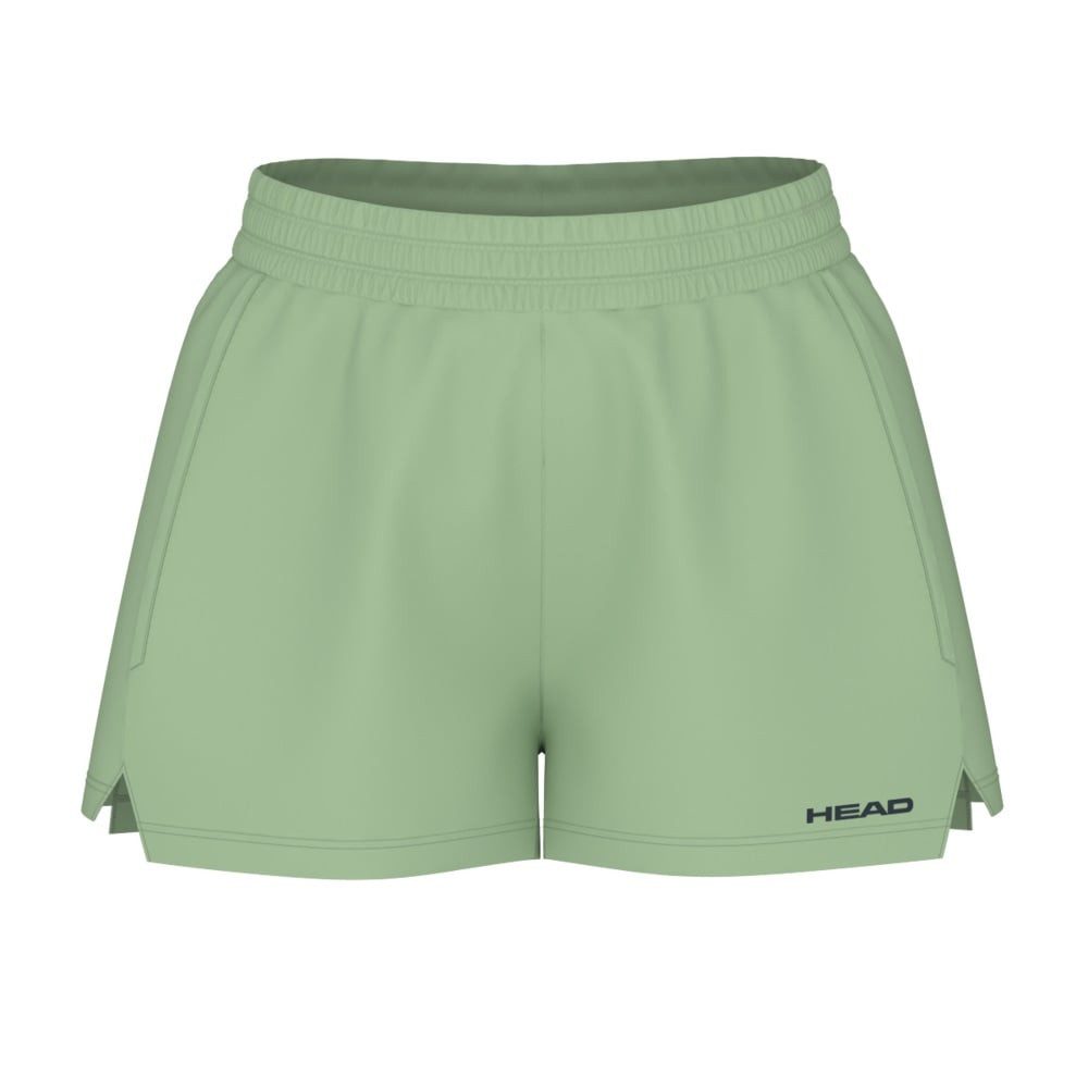 Head Shorts Tennishose Play (elastischer Bund) kurz grün Damen