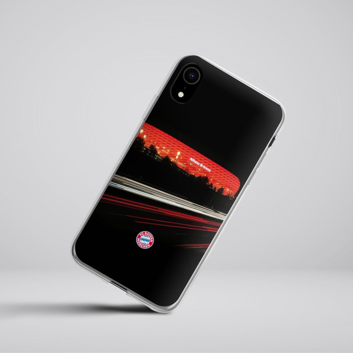 DeinDesign Handyhülle FC Bayern München FCB Stadion FC Bayern München Allianz Arena, Apple iPhone Xr Silikon Hülle Bumper Case Handy Schutzhülle