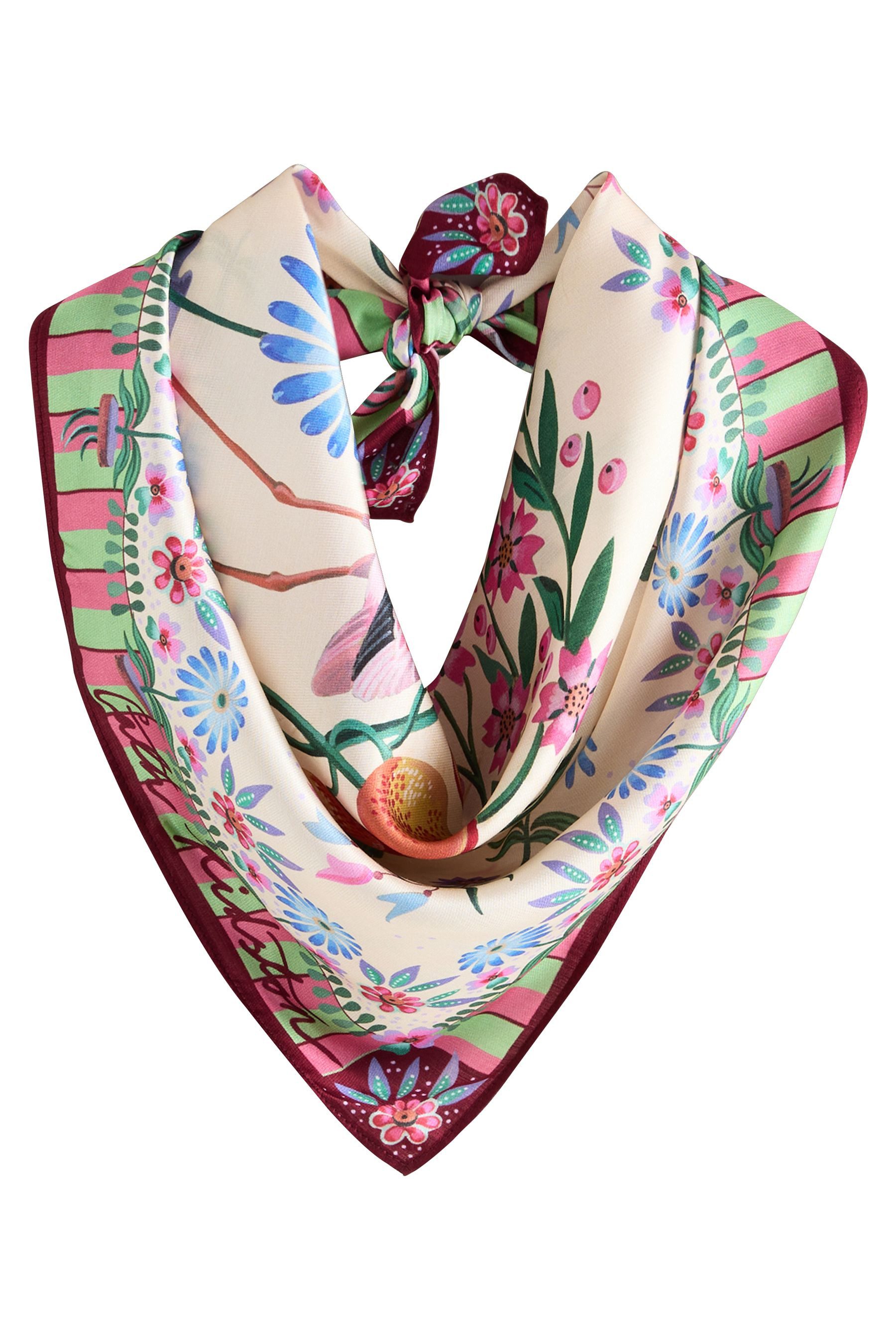 Cath Kidston Schal Cath Kidston Schal aus Seidengemisch, (1-St)