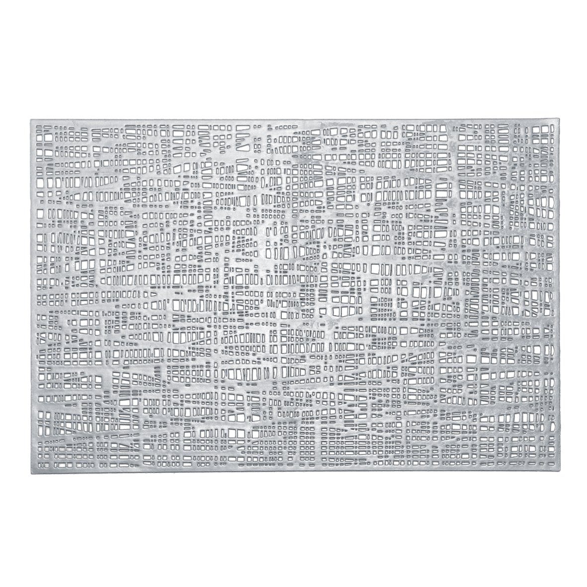 Zeller Present Platzset Scribble, (1-St), Kunststoff, silber, 45 x 30 cm (1 Stück)