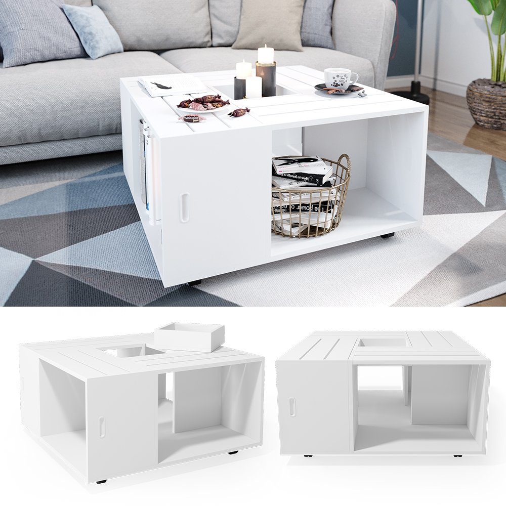 Vicco Couchtisch Anton, Weiß, 80 x günstig online kaufen