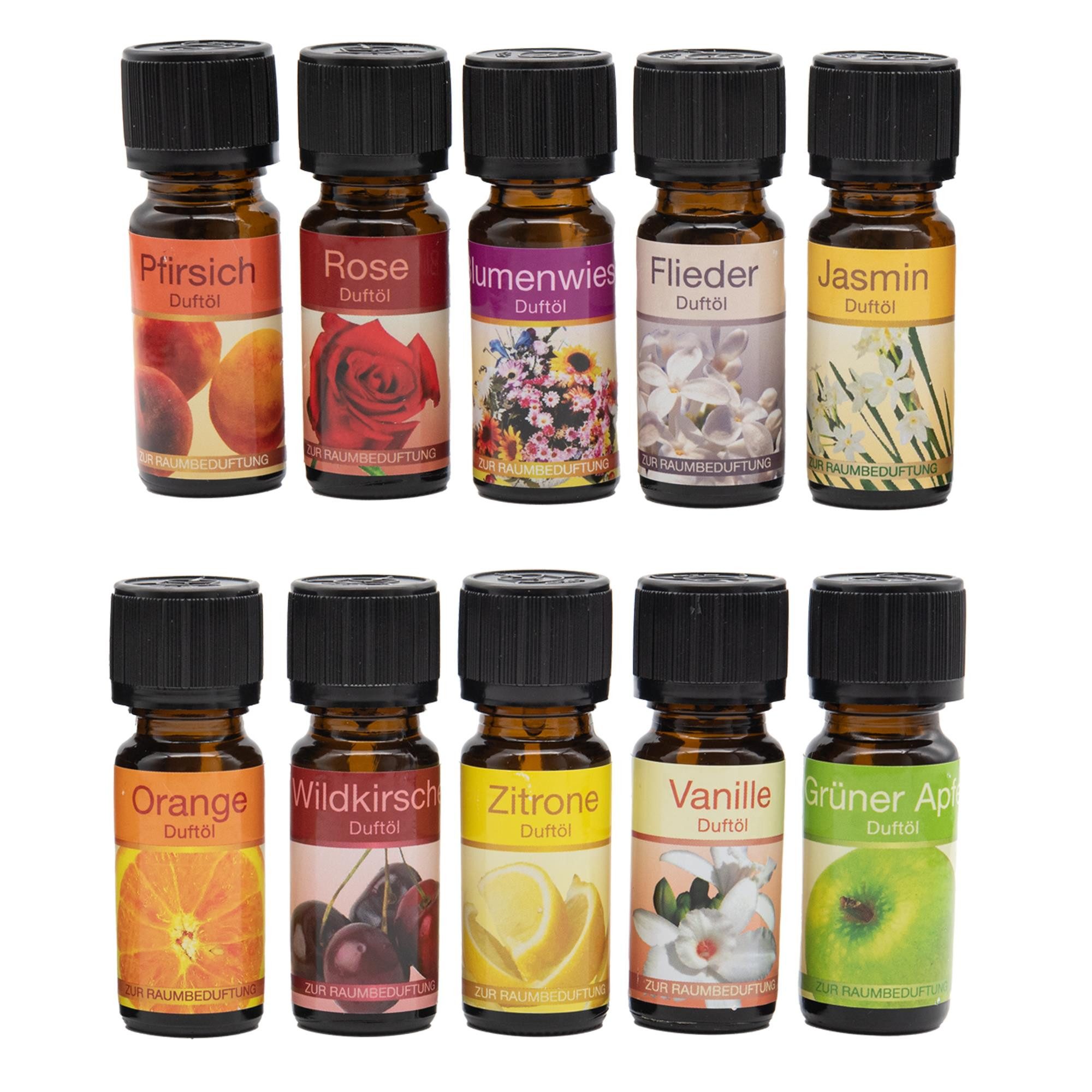 TSB Werk Luftbefeuchter 10x Duftöl Raumduft Raumöl Lampenduft Aromaöle, Raumduftöl, Lampenöl, Duft, Öl, Set