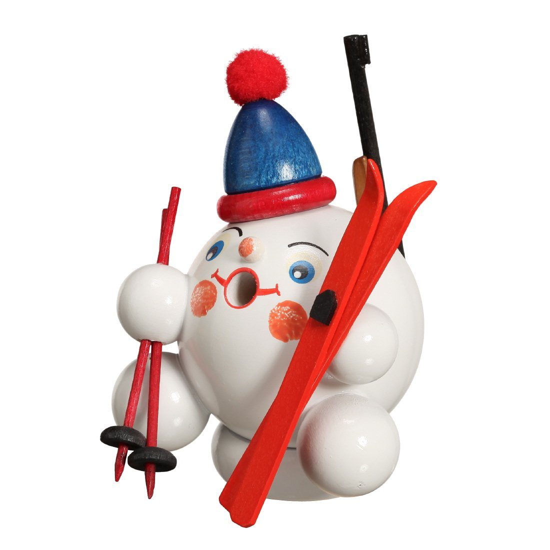 Räucherschneeball Räuchermännchen NEU 9 x BxHxT 7 Biathlet ca Räucherfigur x 7cm