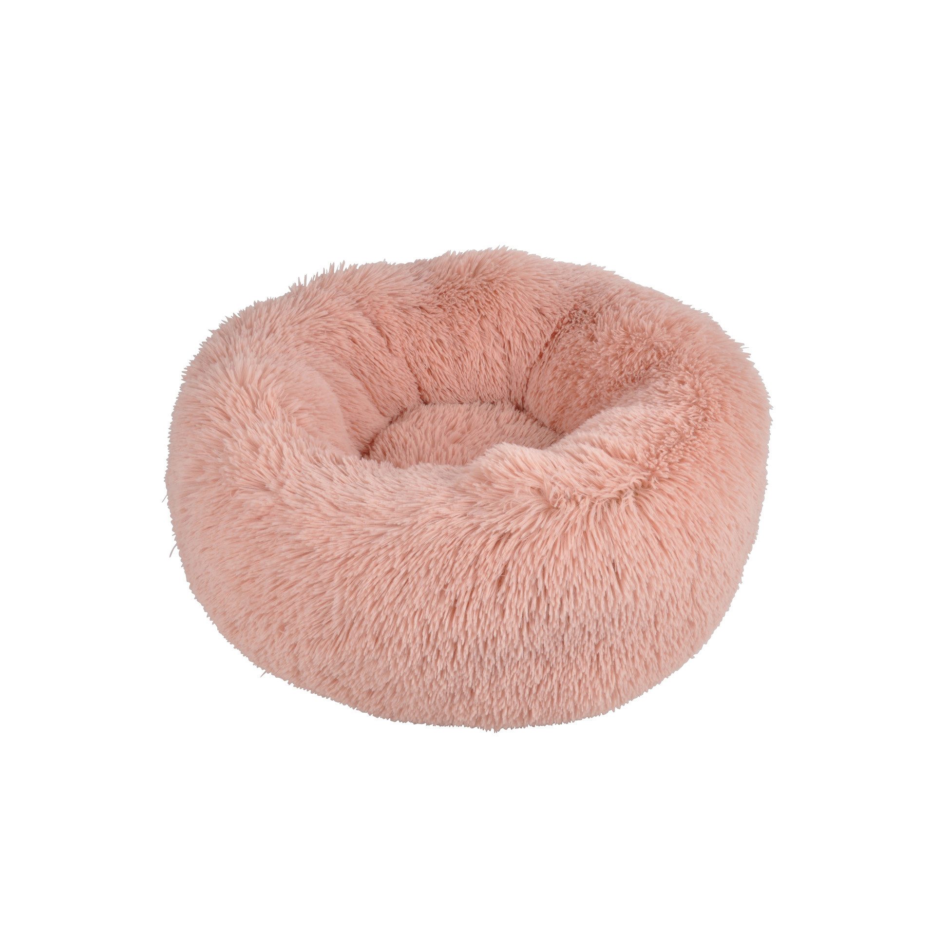 dynamic24 Tierbett, Plüsch Hundebett rosa