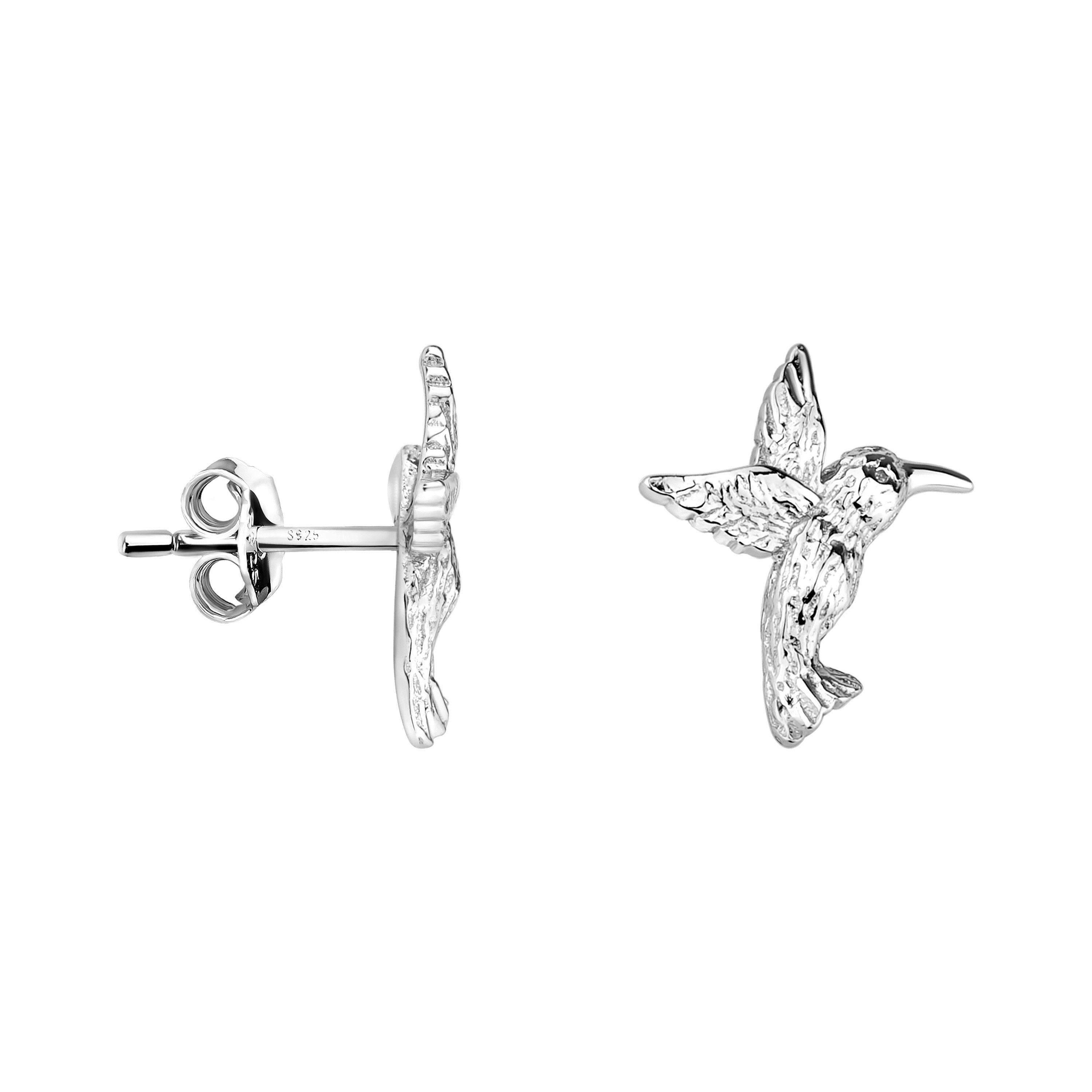 Sofia Milani Paar Ohrstecker Hammered Hummingbird, 925 Silber Damen Schmuck günstig online kaufen