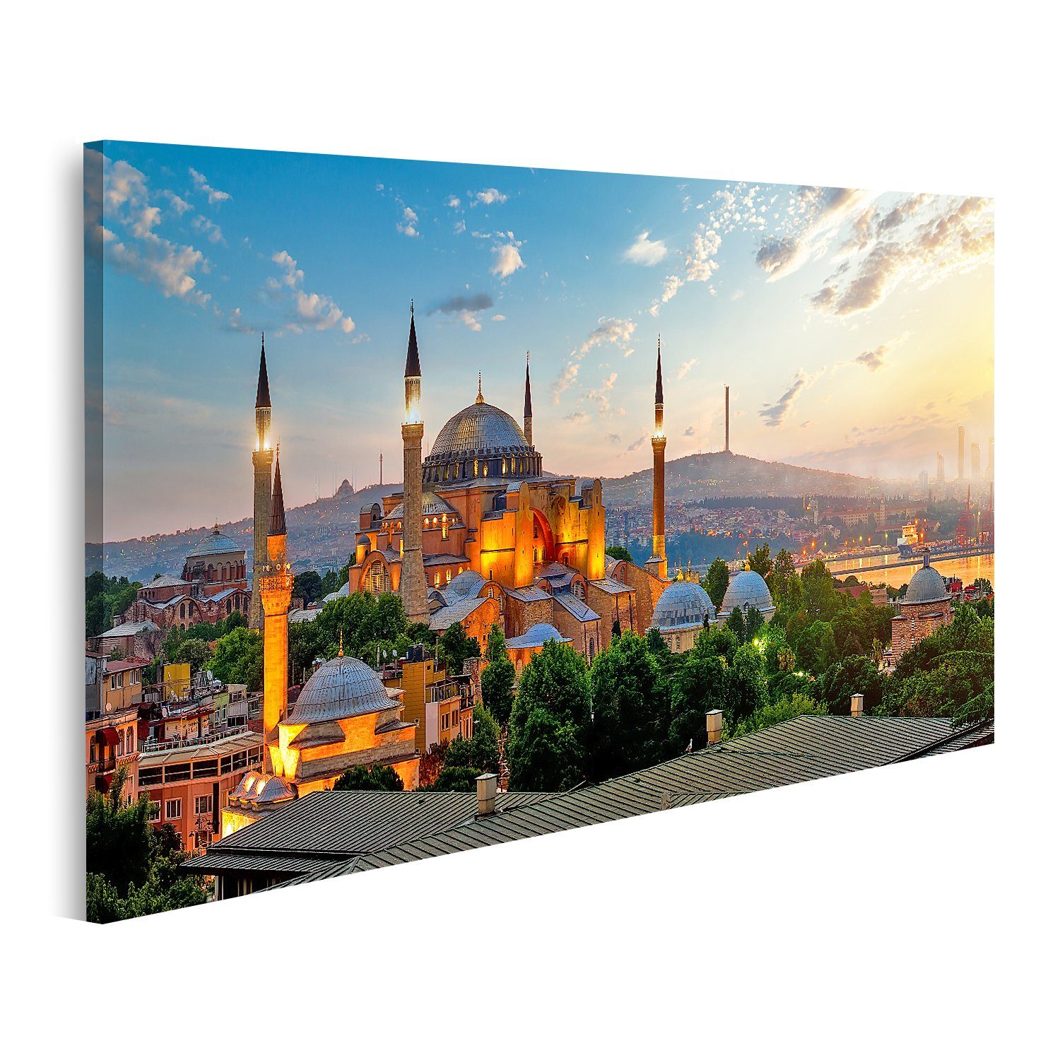 islandburner Leinwandbild Bild auf Leinwand Blick günstig online kaufen