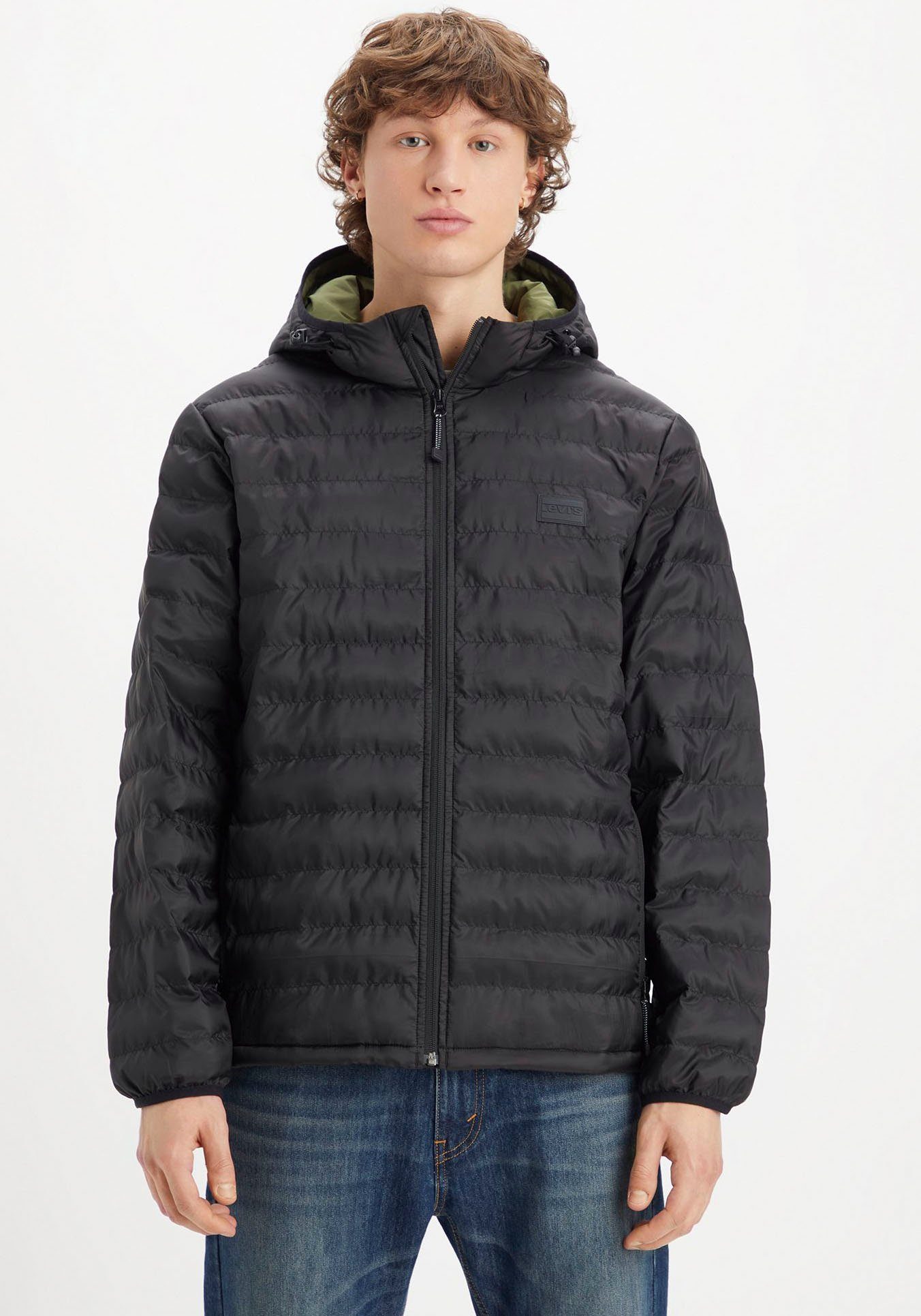 Beförderungsnachrichten Levi's® Steppjacke PIERCE JACKET mineral black PACKEBLE