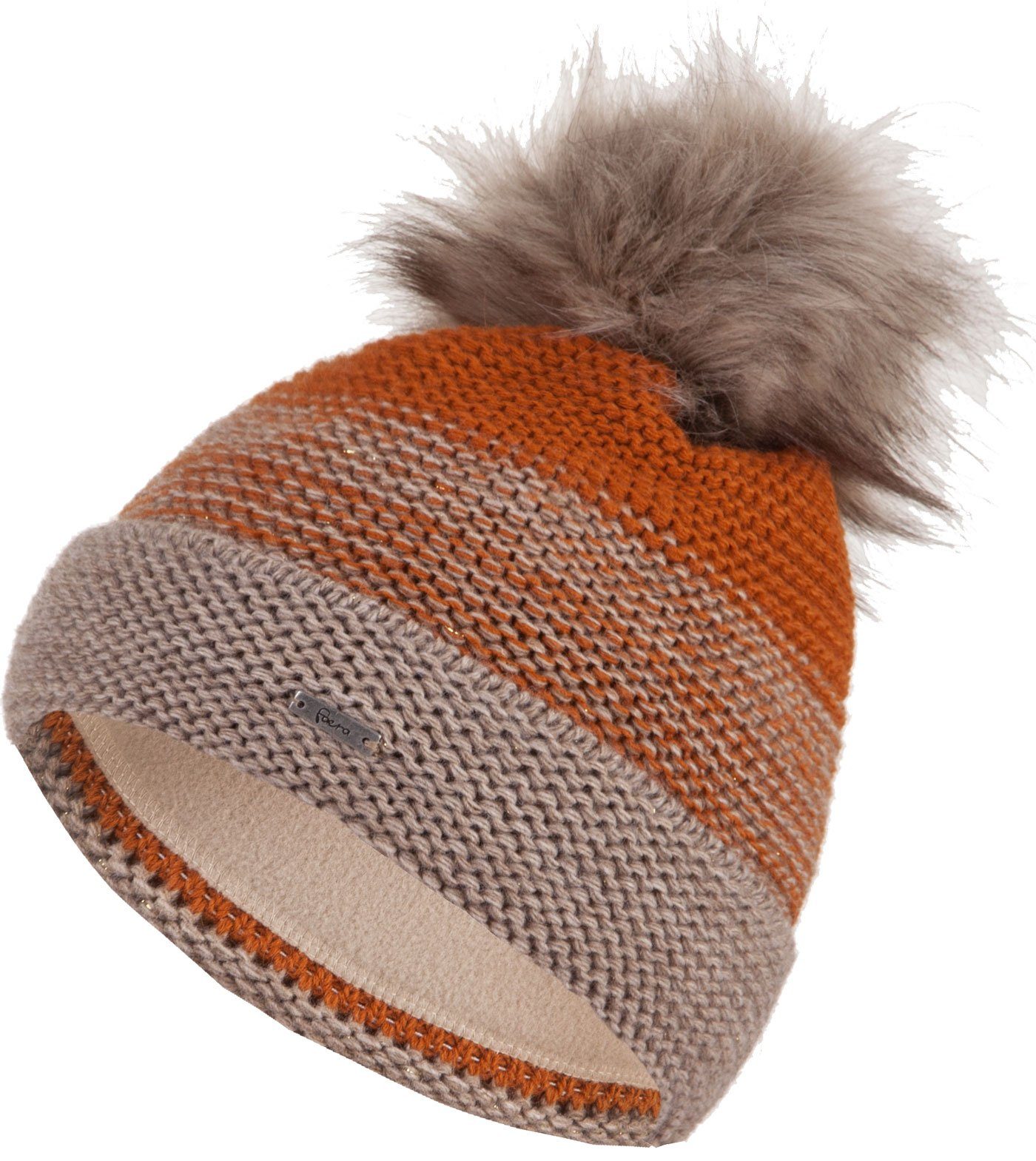 Faera Bommelmütze Wintermütze Damen Herren Mütze Beanie Haube gefüttert Bommelmütze 12
