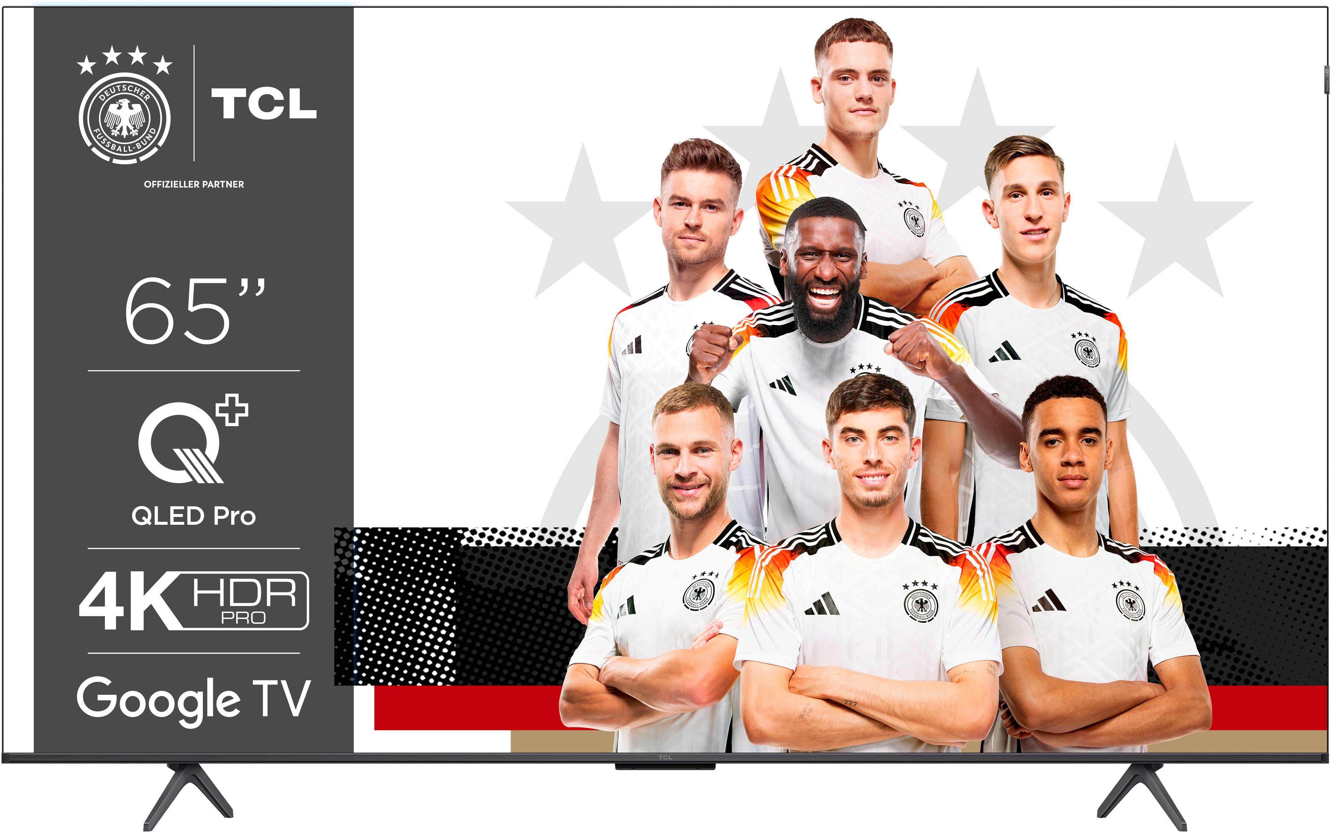 TCL 65C61BX1 QLED-Fernseher (164 cm/65 Zoll, 4K Ultra HD, Android TV, Google TV, Smart-TV)
