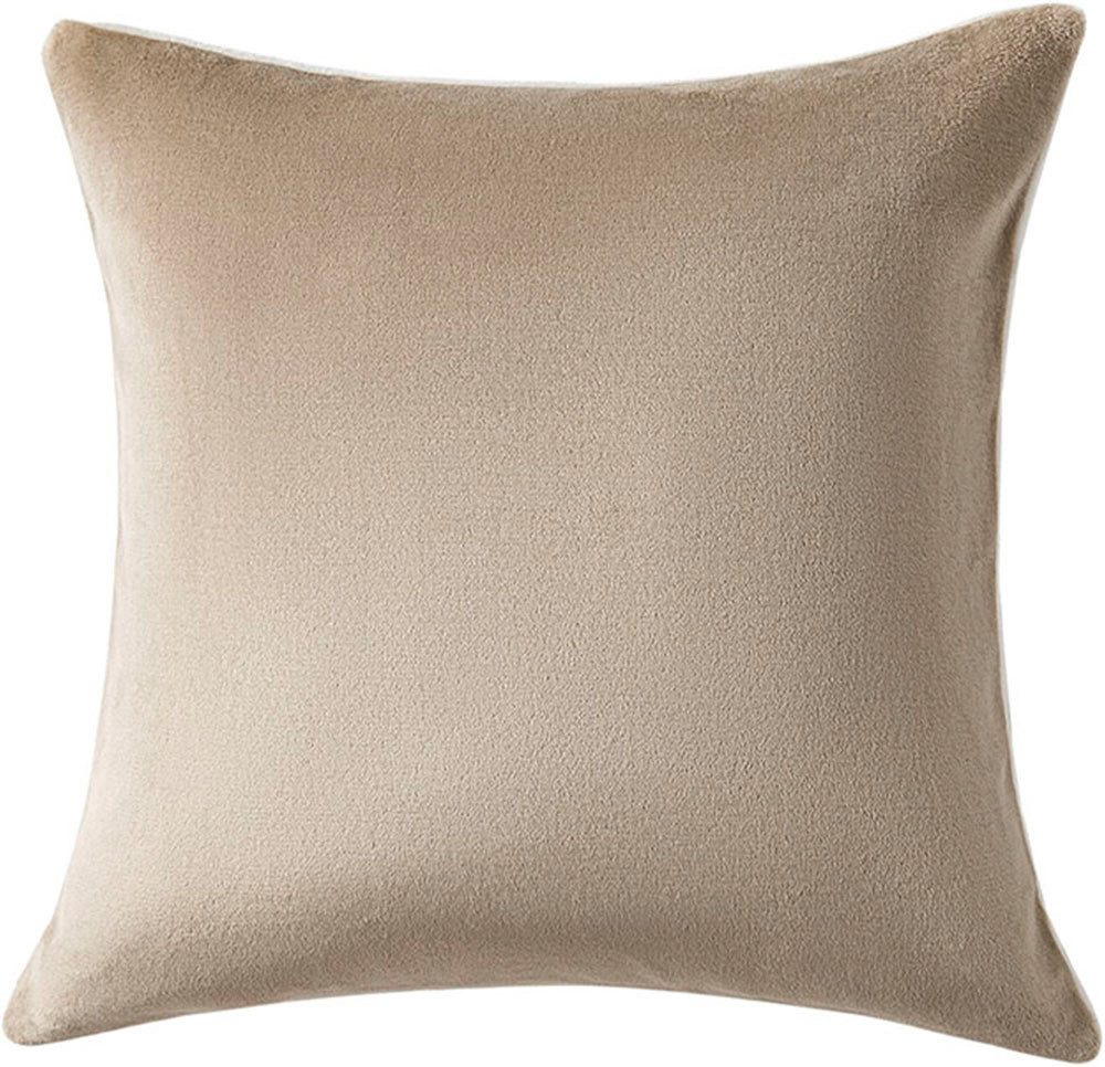 OTTO home Kissenbezug Tobbin, (2 Stück), doppelseitige Kissen,aus Flannel, zweifarbig, verschiedene Farben