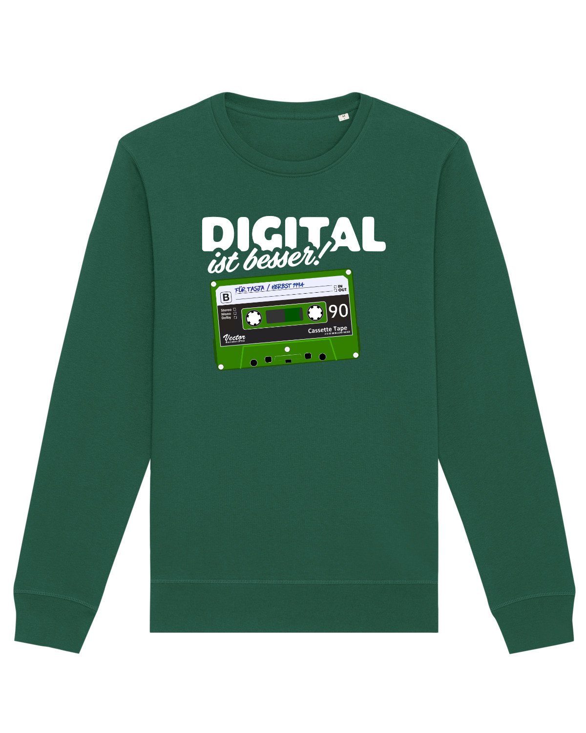 wat? Apparel Sweatshirt Digital ist besser (1-tlg) flaschengrün