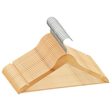 DOTMALL Kleiderbügel Hochwertige Holzbügel Kleiderbügel-Set mit Rockkerben 360° drehbar, (20-tlg)