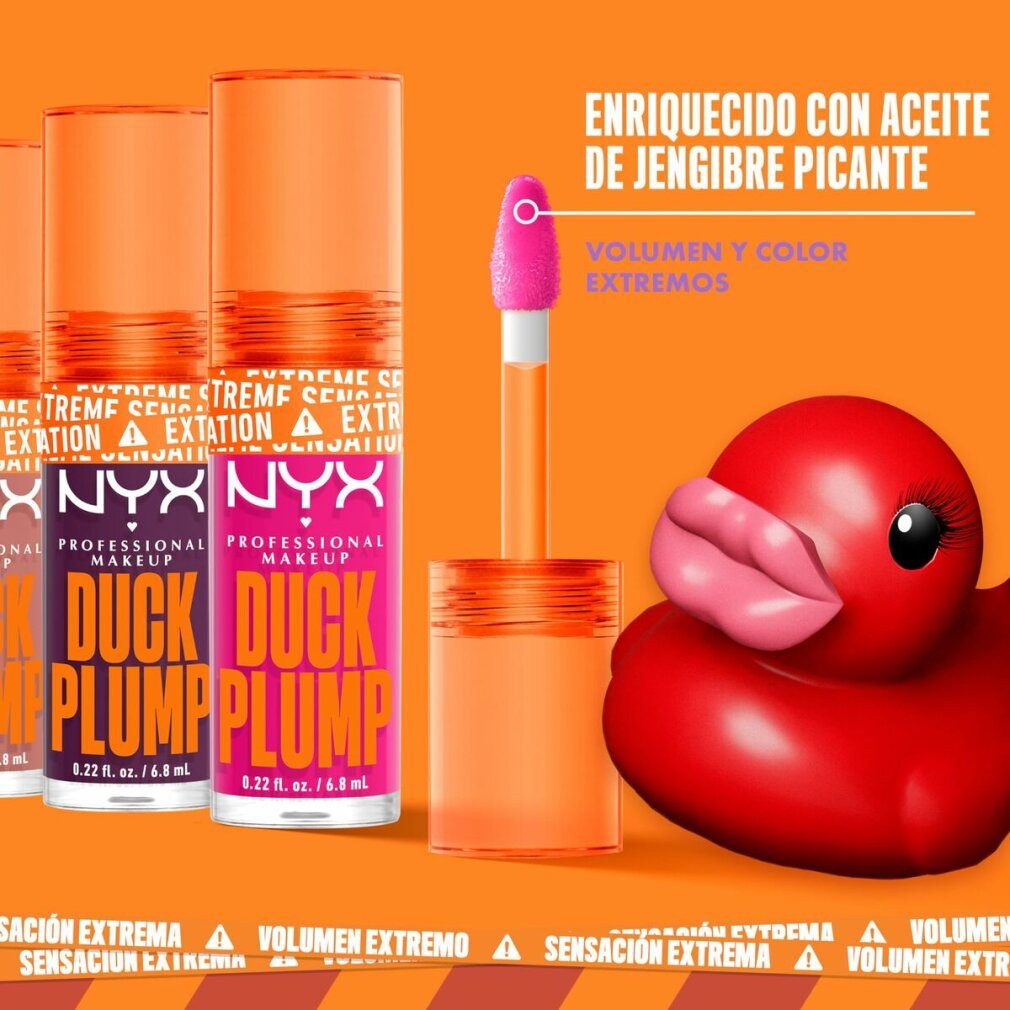 Nyx Professional Make Up Lipgloss DUCK PLUMP lip gloss #brick of time 6.8 ml