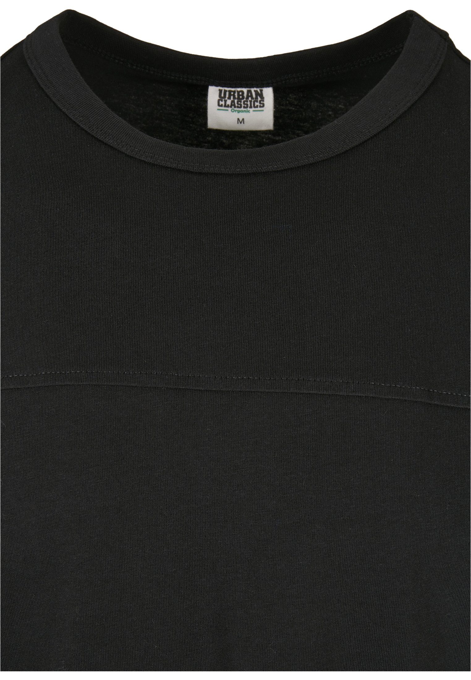 Männer Short LS Curved (1-tlg) Oversized T-Shirt URBAN CLASSICS Cotton Organic black