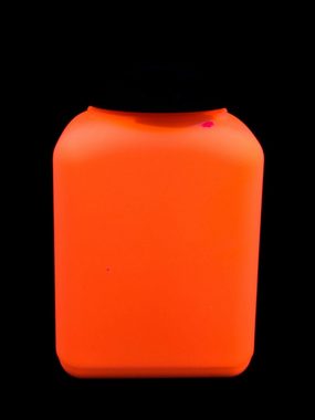 PSYWORK Bastelfarbe 500ml PSYWORK Schwarzlicht Dispersionsfarbe Neon Orange, UV-aktiv, leuchtet unter Schwarzlicht