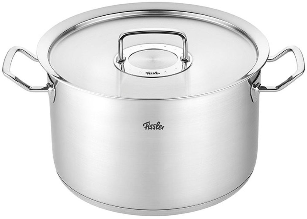 Fissler Topf-Set Original-Profi Collection®, Edelstahl 18/10 (Set, 6-tlg., je 1 Kochtopf 16/20/24cm, Bratentopf 20cm, Kasserolle 16cm,Pfanne 24cm), cookstar Allherdboden;Extra breiter Schüttrand;alle Herdarten