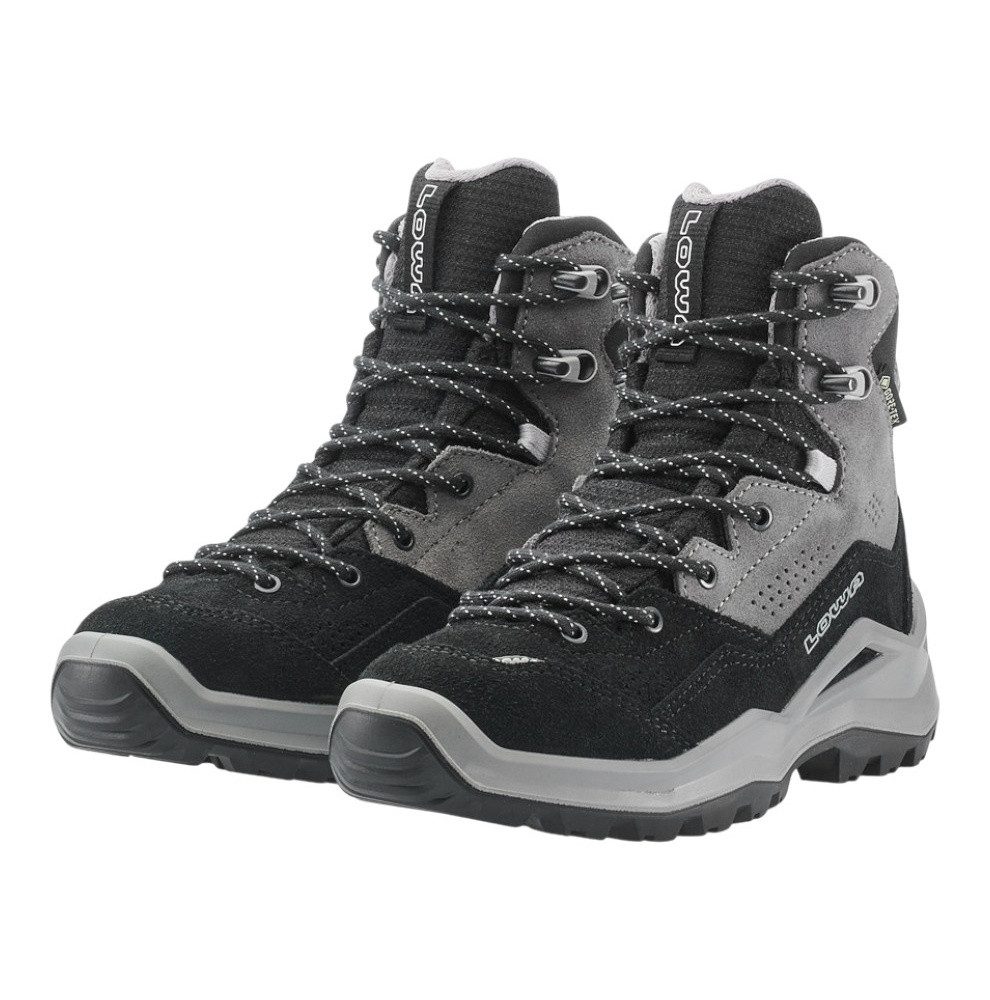 Lowa Wandax Mid GTX (Veloursleder/Synthetik, wasserdicht) schwarz/grau Wanderschuh