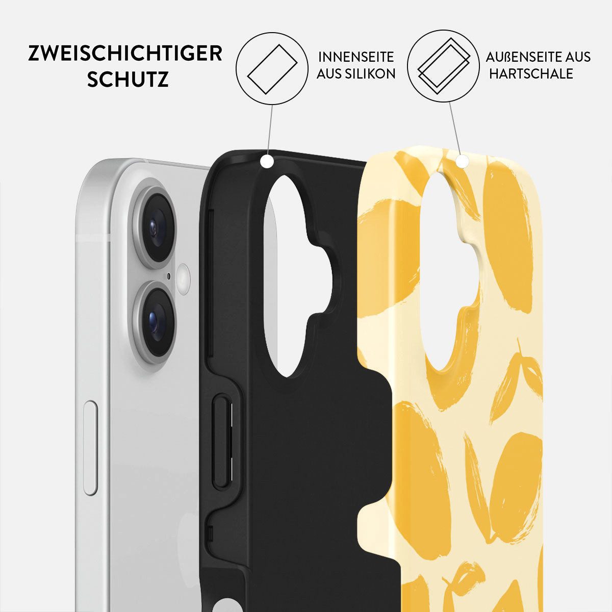 BURGA Handyhülle Tough MagSafe Case Lemon Tart iPhone 16