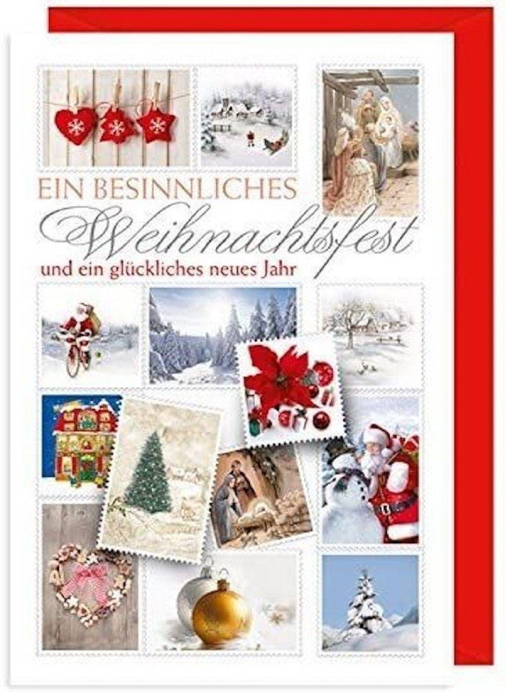 FASHION Glückwunschkarte Weihnachtskarte Karte - - : Hochzeit Gruß- Fest - Bunt HOME Geburtstag