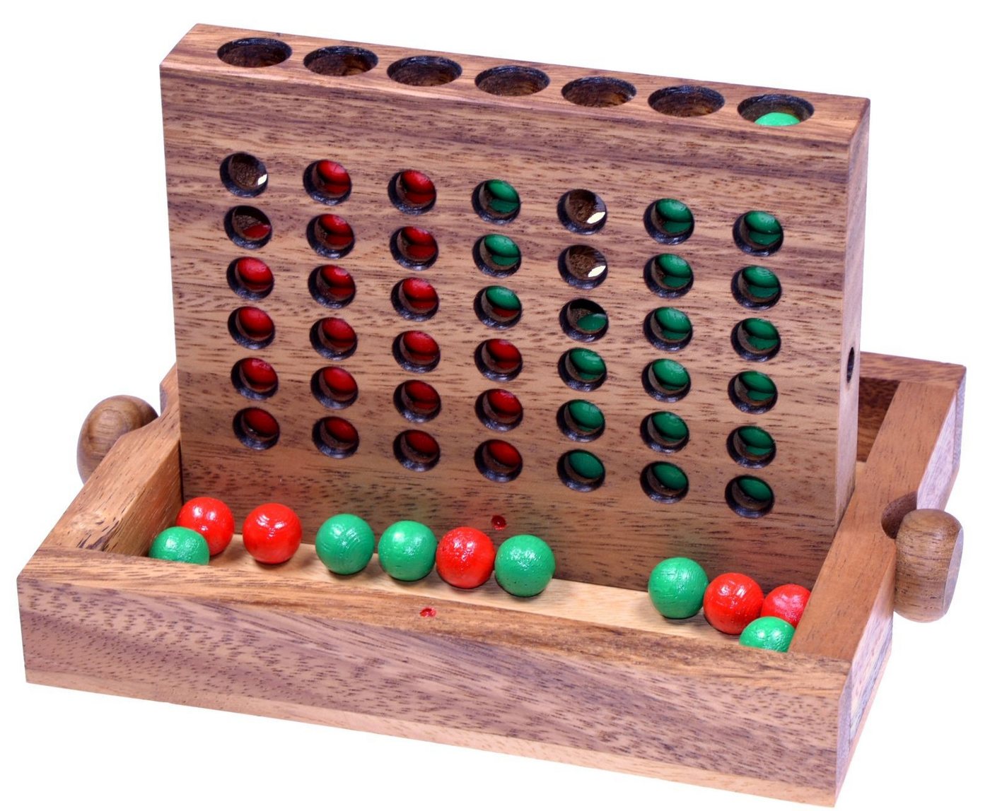 LOGOPLAY Spiel Vier in einer Reihe, Gesellschaftsspiel, Vier in einer Reihe für 2 Spieler Bingo 4 Strategiespiel aus
