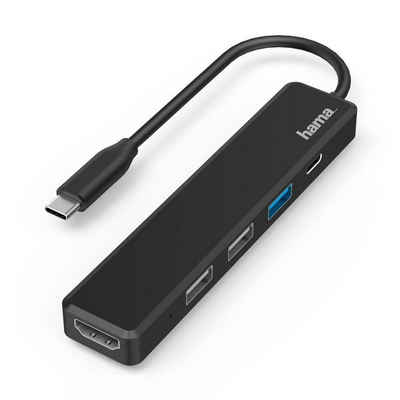 Hama »USB C Hub, Multiport, 5 Ports, 3x USB A, USB C, HDMI™« Adapter USB-C