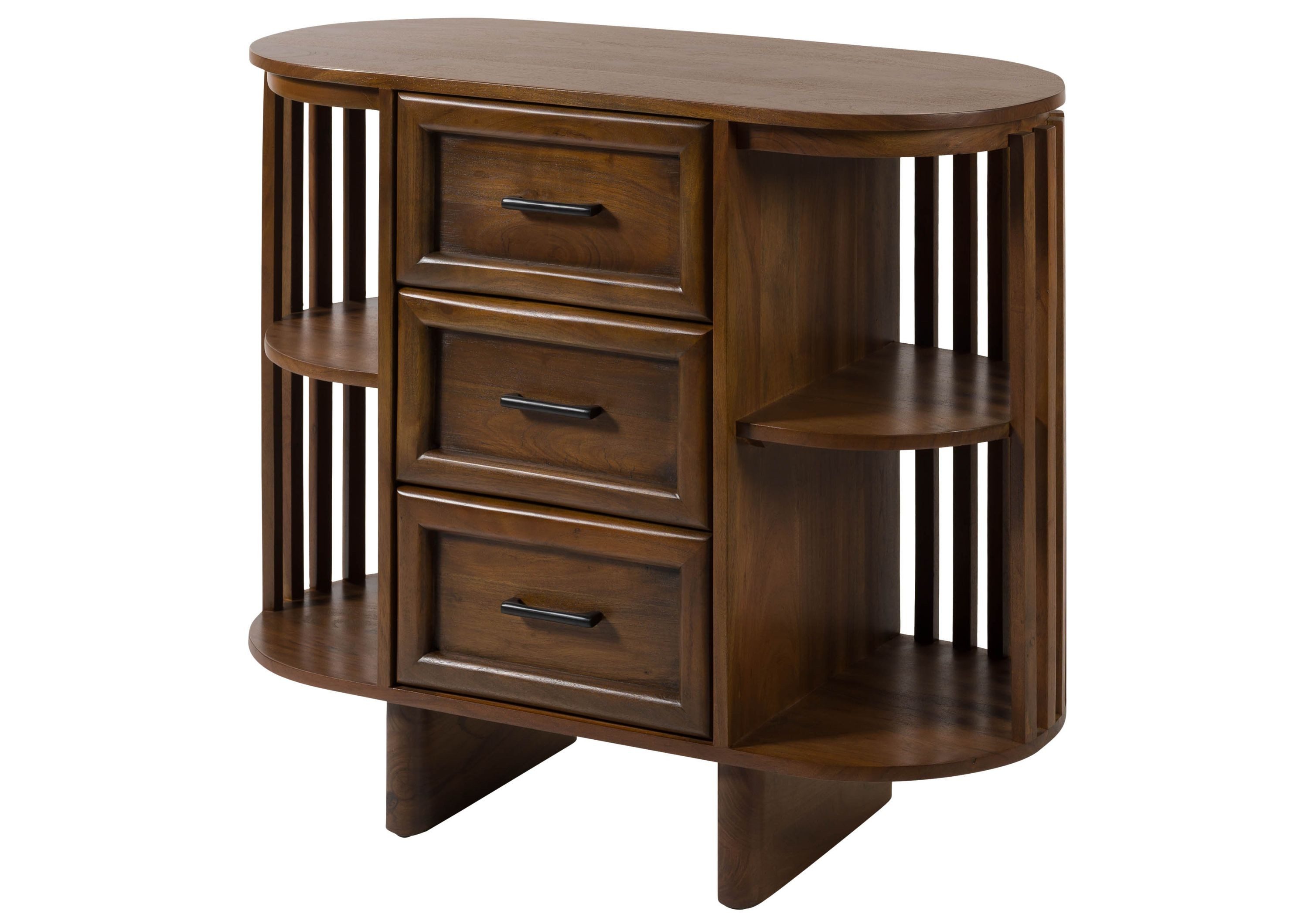 Massivmoebel24 Kommode MADRID (Massivholz), Akazie 90x40x80 natur lackiert MADRID #65