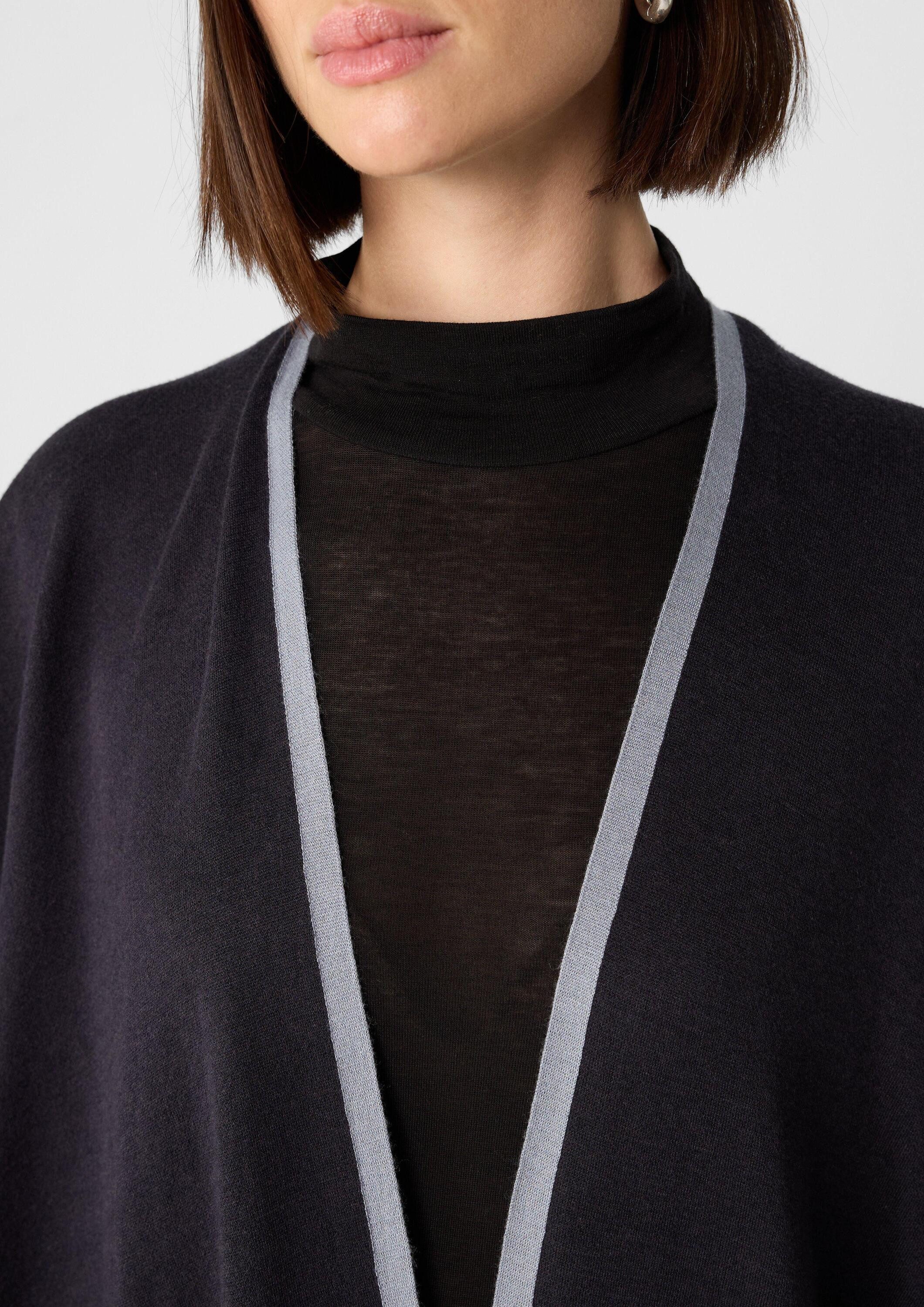 comma Poncho Indoor-Poncho Wendbarer Strick-Poncho
