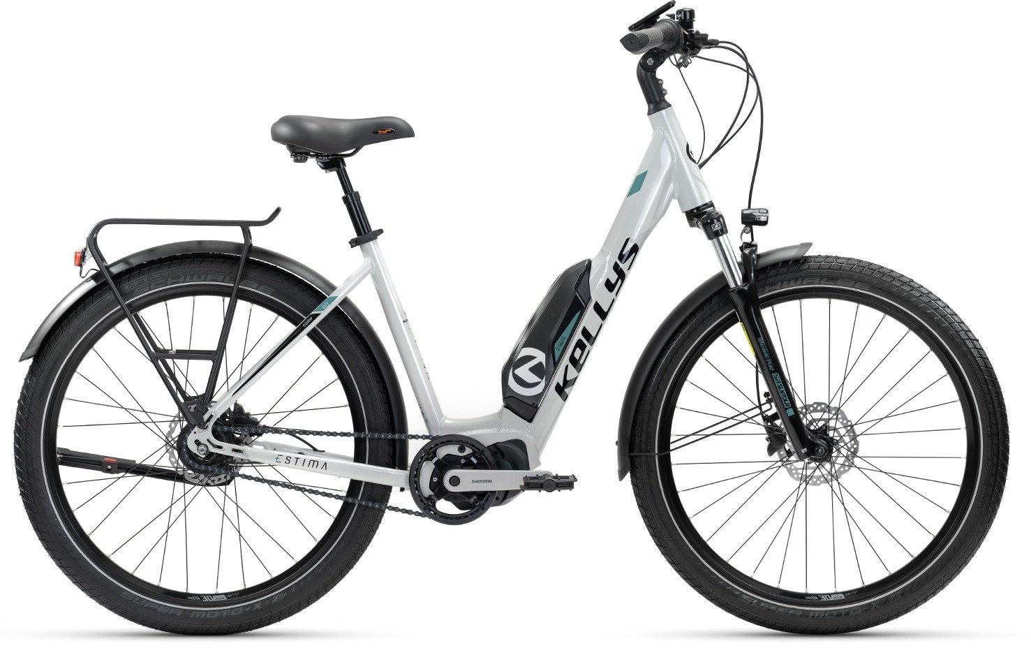Kellys E-Bike Touren Bike Estima COMP 60 SH Light Grey 27,5" 504 Wh Wave, 8 Gang Shimano Shimano Nexus 8-Gang Schaltwerk