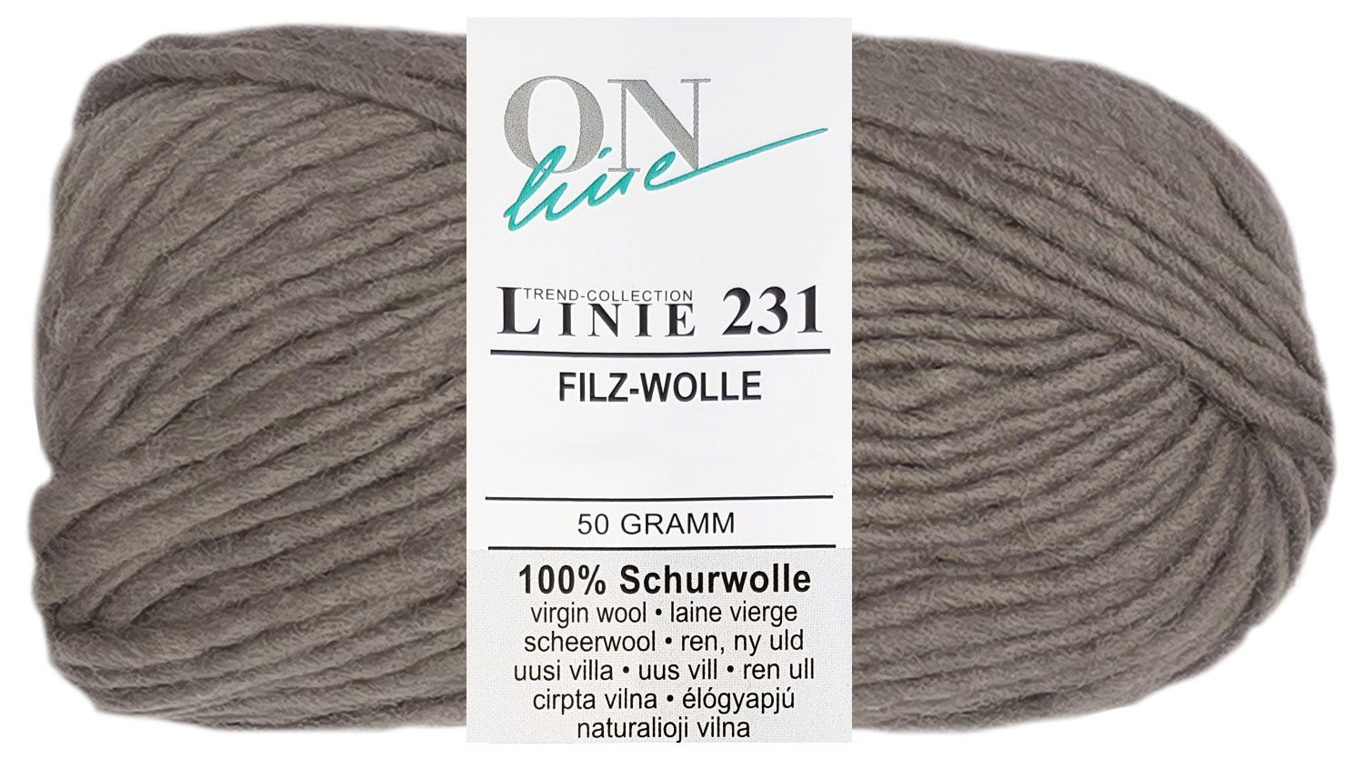 Online Garne 50 Gramm ONline Linie 231 Чувствоватьwolle Uni Farbauswahl Bastelgarn