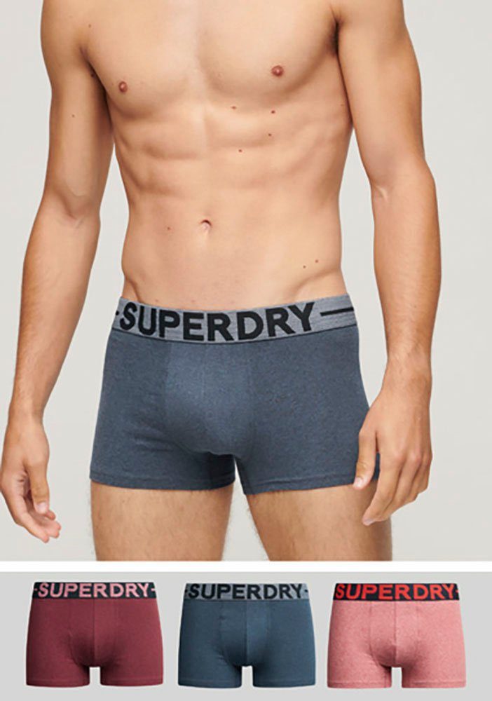 Superdry Trunk TRUNK TRIPLE PACK (Packung, 3-St) red m/red gr