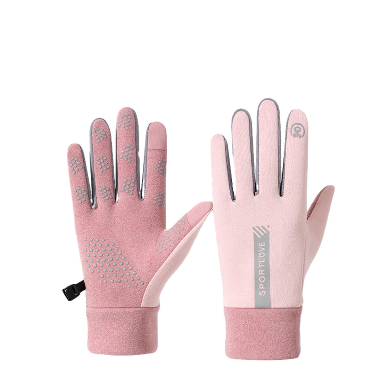 Touchscreen-Wärmehandschuhe Fahrradhandschuhe pink Blusmart