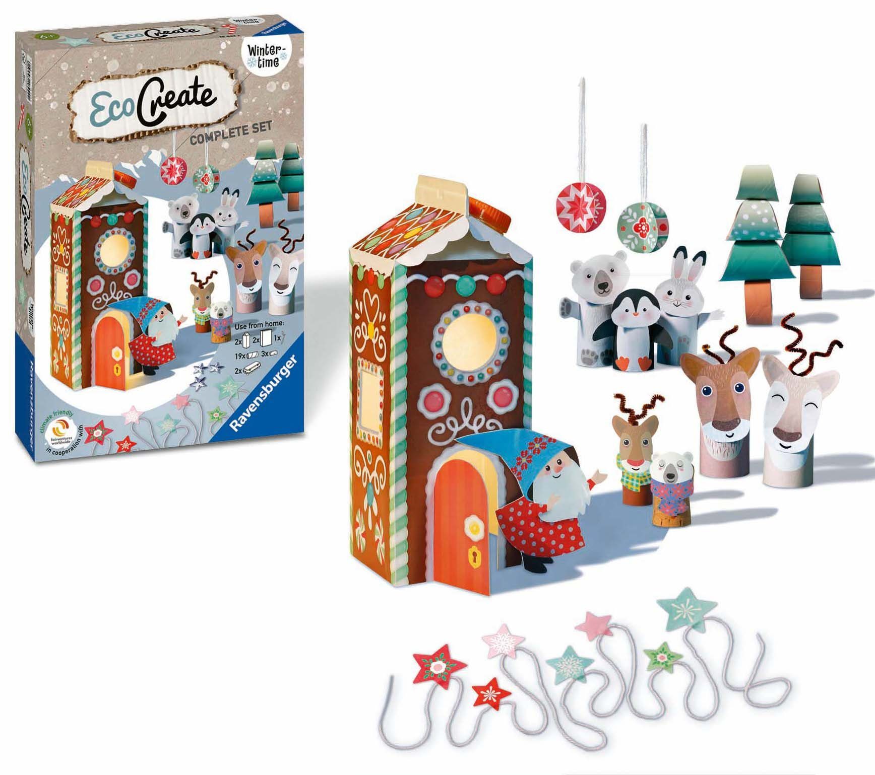 Ravensburger Kreativset Eco Create, Midi Wintertime, Made in Europe