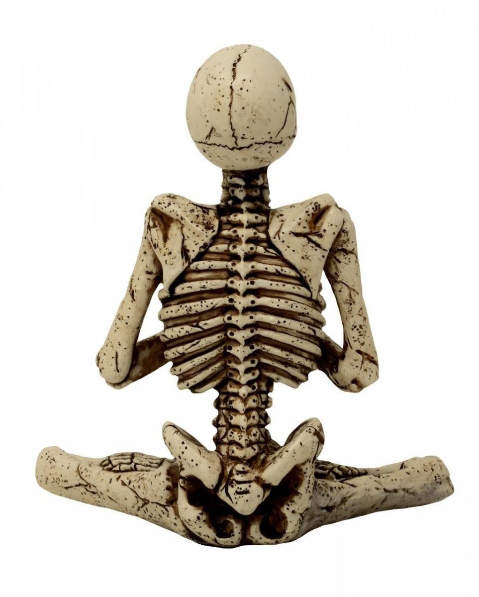 Horror-Shop Dekofigur Skelettfigur in cm 13 Yoga Position
