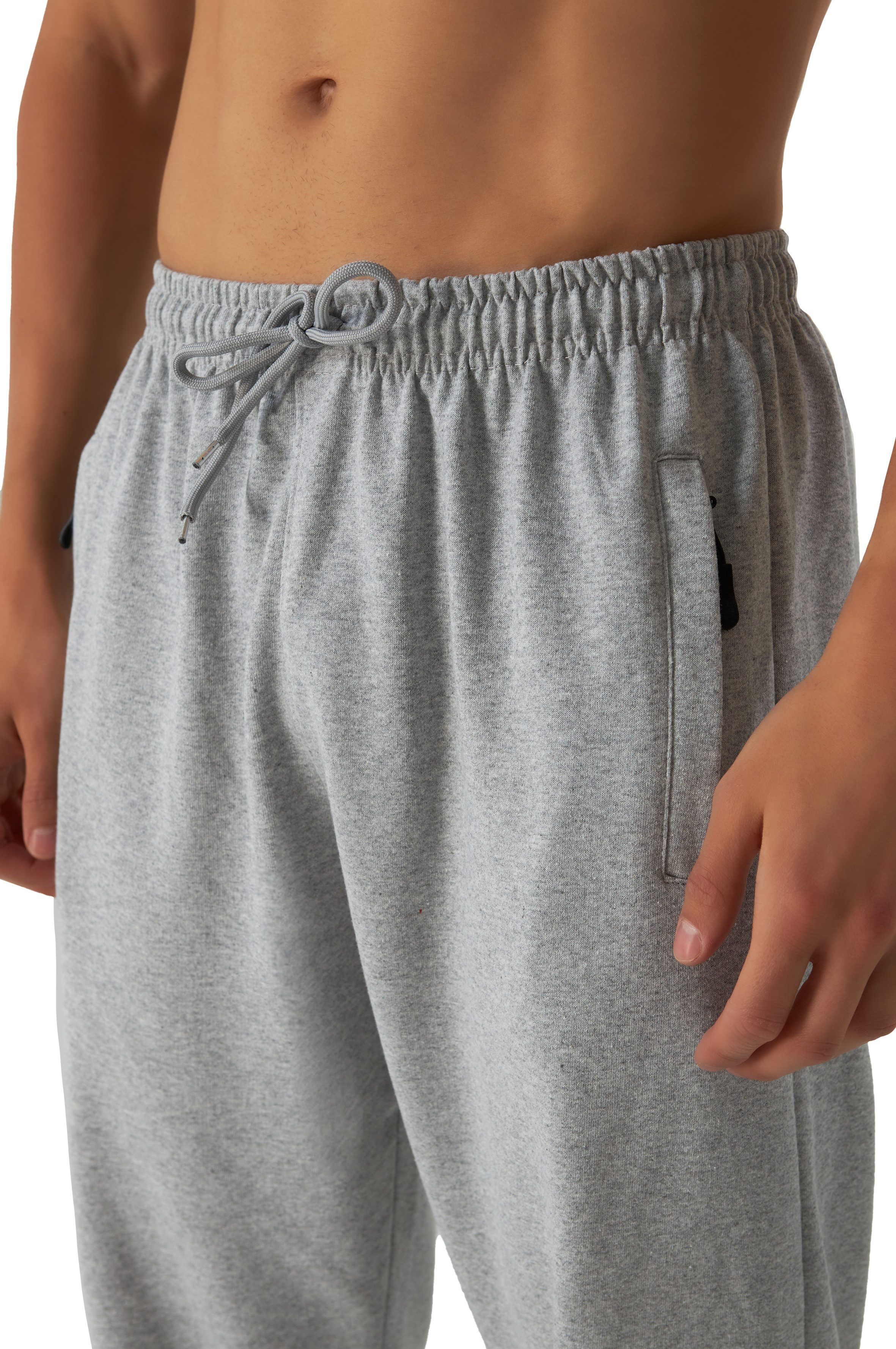 Smith & Solo Sporthose Jogginghose Herren Sweathose mit Reißversclusstaschen (1-tlg) Baumwolle