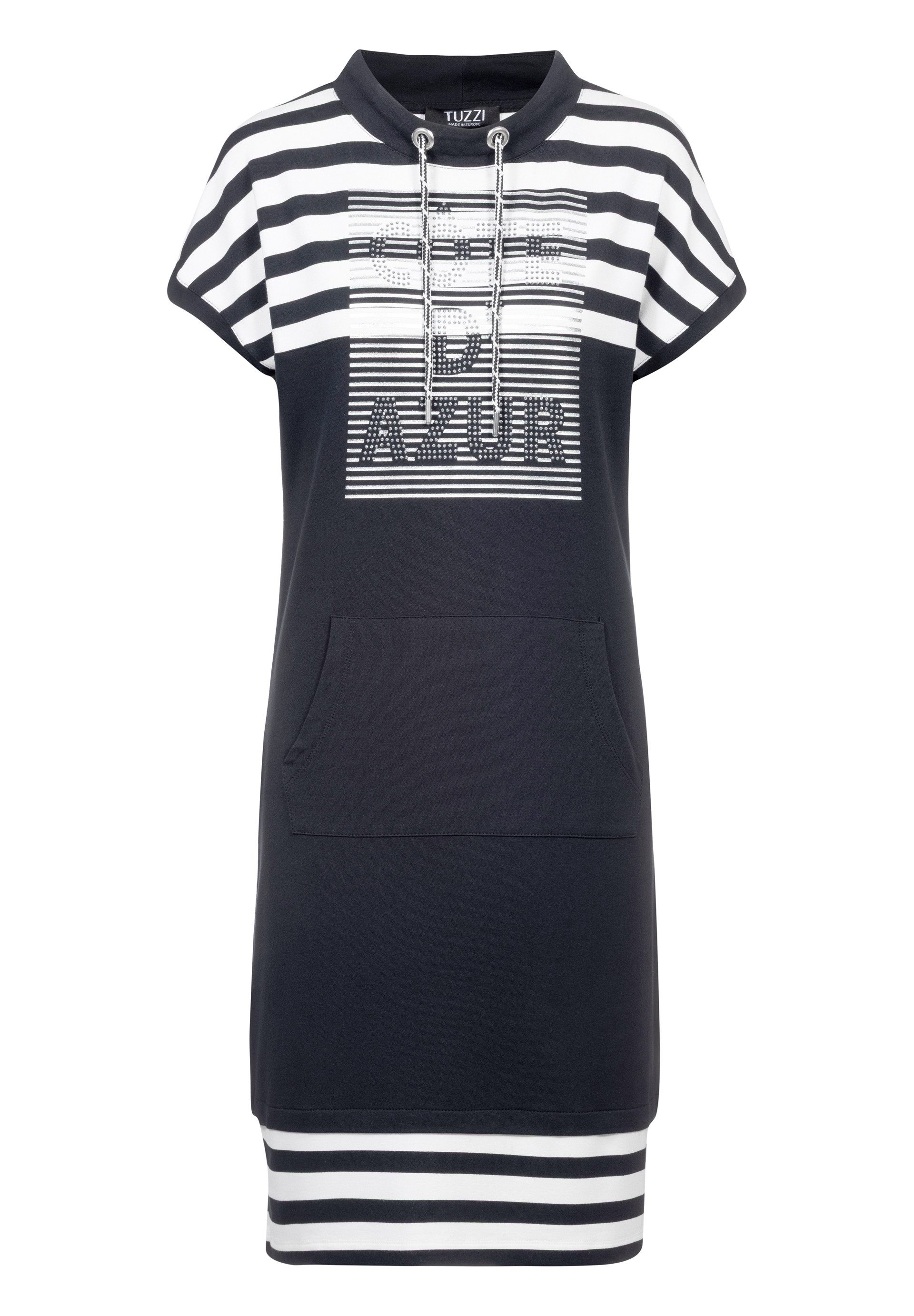 TUZZI Sweatshirt mit Kordelzug Gestreifte Partien