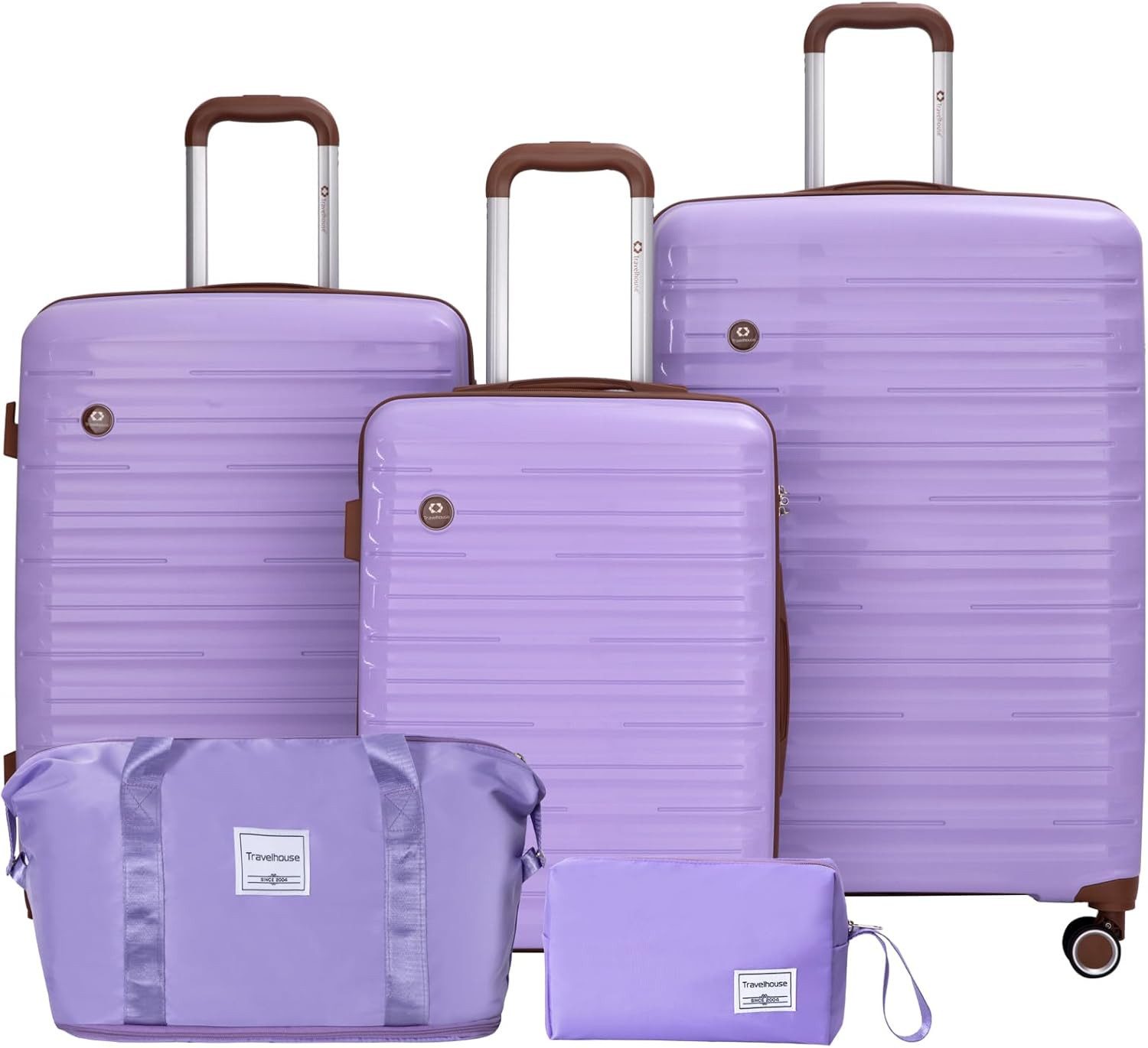 Travelhouse Trolleyset Ascona, 4 Rollen, (Spar-Set, 5 tlg., Hartschalen Tro günstig online kaufen
