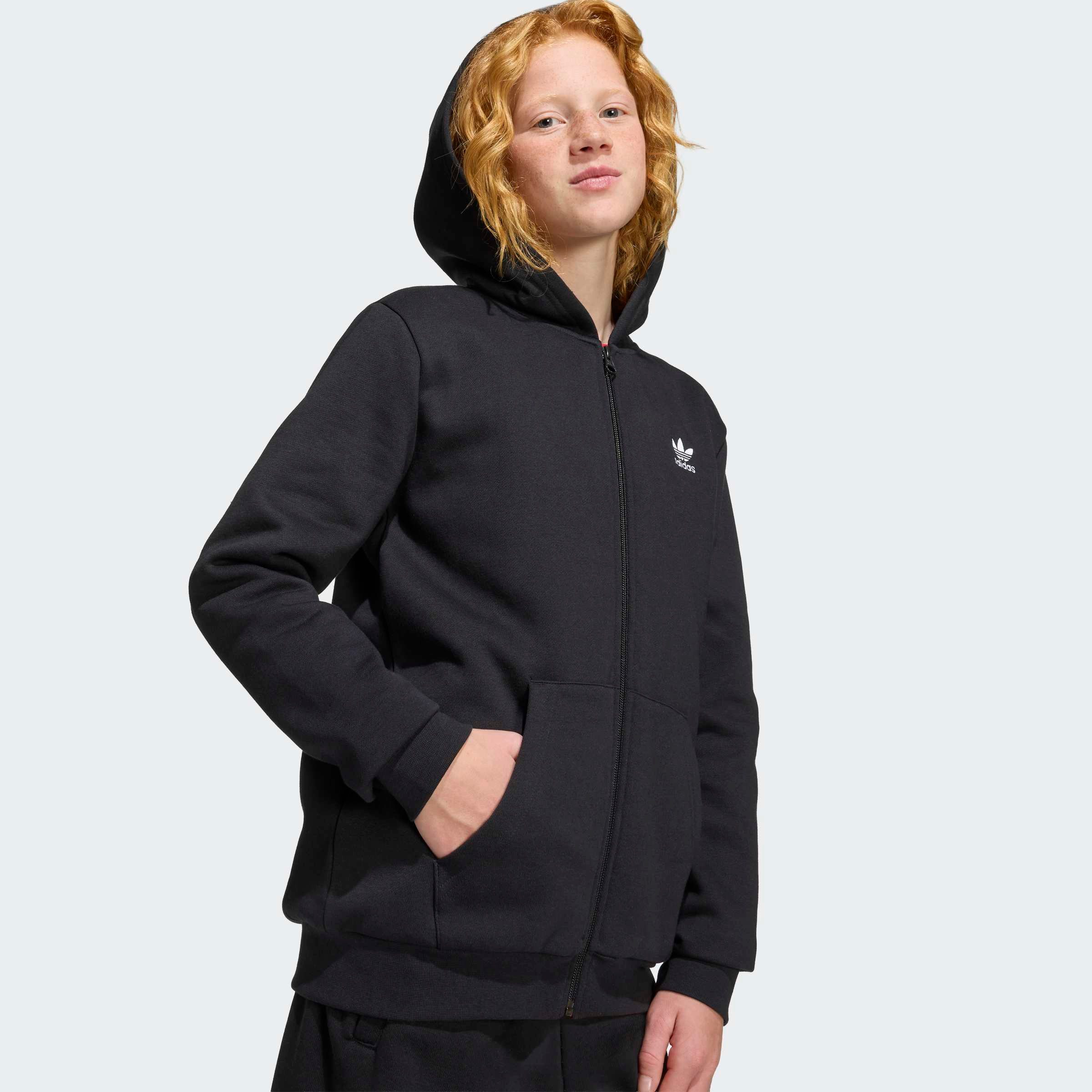 adidas Originals Kapuzensweatshirt LOOSE FULL ZIP AUS FLEECE