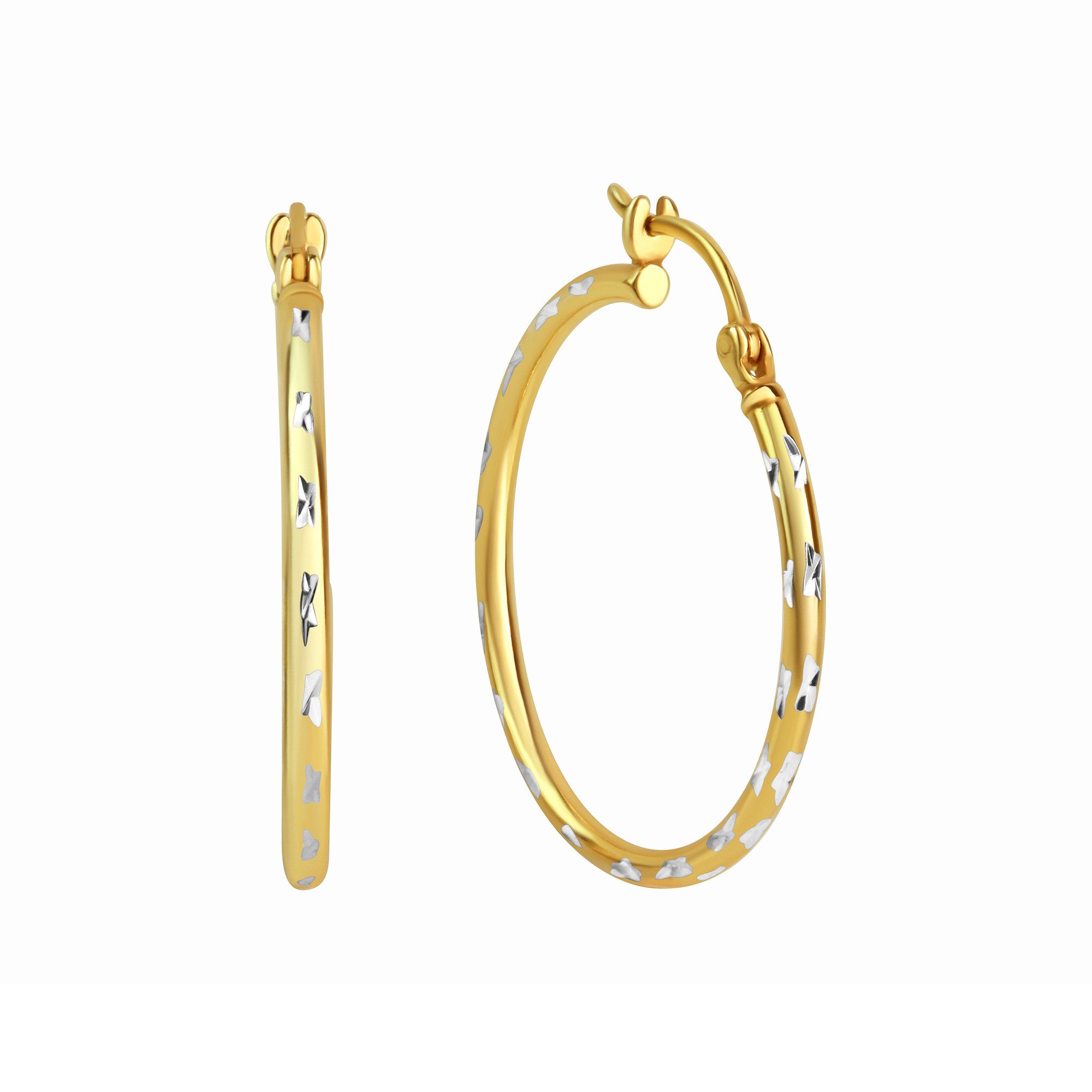 Zeeme Paar Creolen Silber 925 vergoldet günstig online kaufen