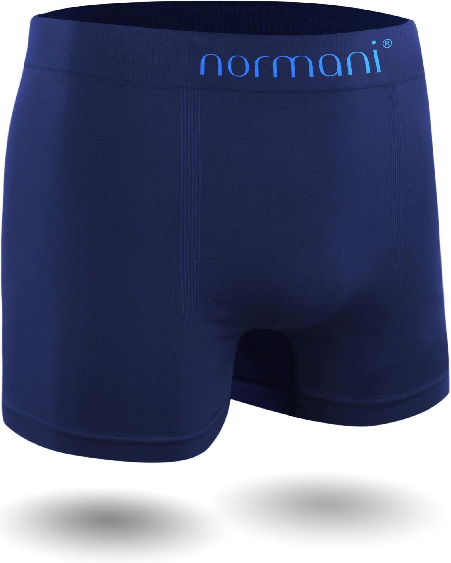 Boxer Retro schnell aus normani Sport Herren trocknendem Material Unterhosen Blau