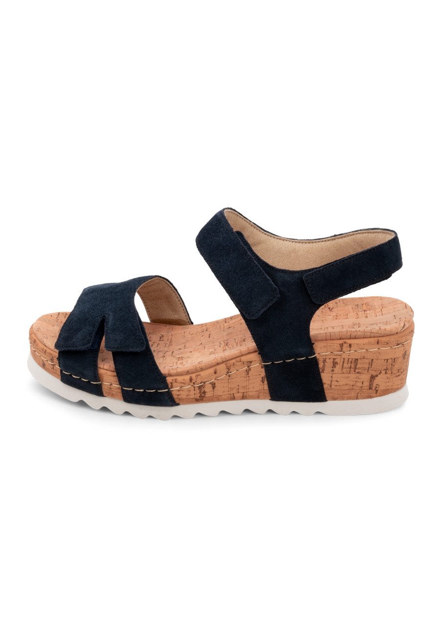 vitaform Damen Sandaletten Veloursleder Sandalette