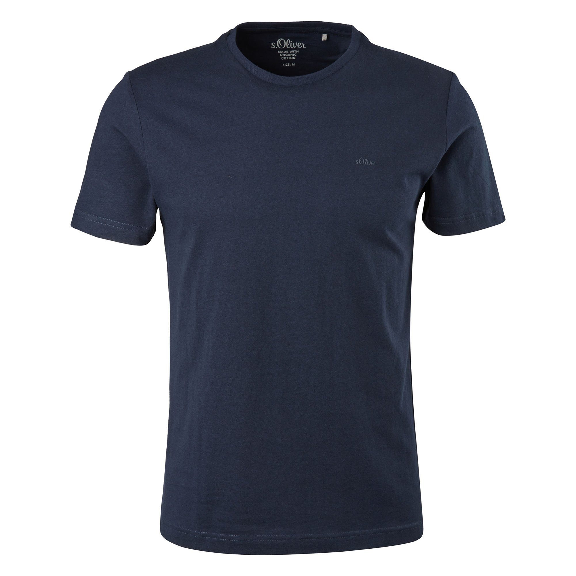 s.Oliver T-Shirt Herren T-Shirt 1er Pack Baumwolle Basic T-Shirt (Packung, günstig online kaufen