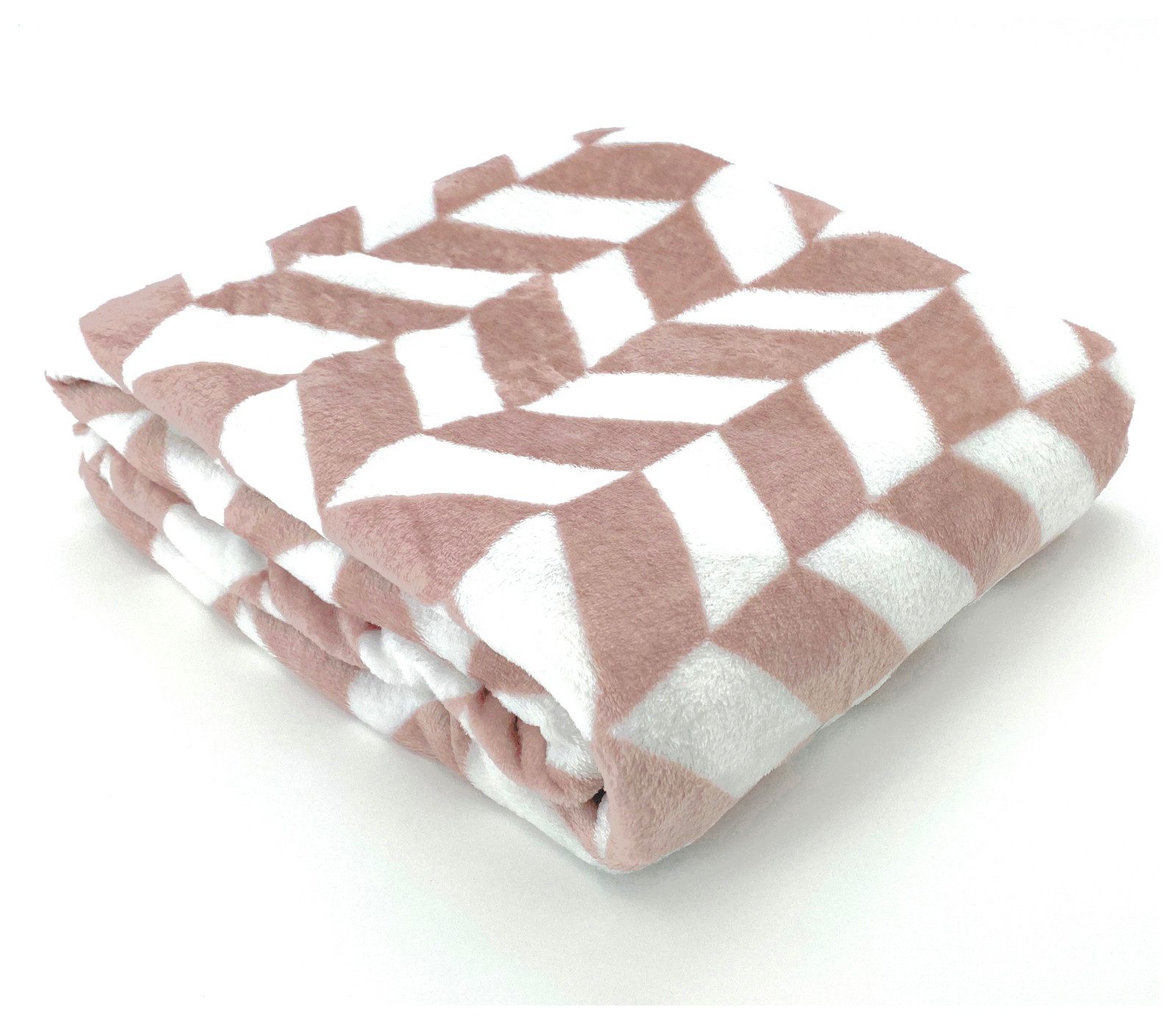 Wohndecke Soft Flanell Kuscheldecke Chevron Raute 150x200, heimtexland, super weich I wärmend I leicht I Allergiker geeignet