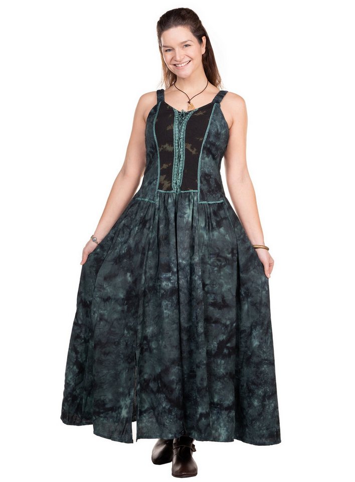 Metamorph Hexen-Kostüm Langes Mittelalter Sommerkleid blau, Hochwertige und authentische Mittelalterkleidung zu unschlagbar günst