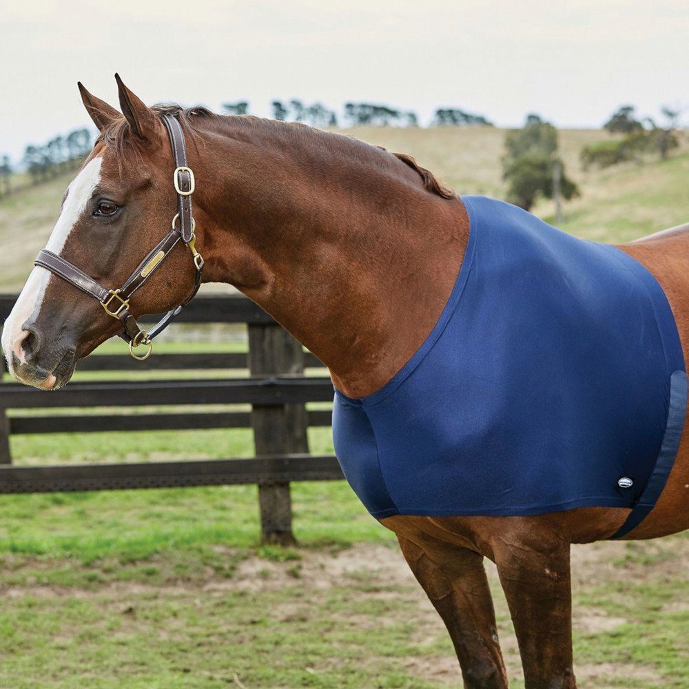 Pferde-Stalldecke Weatherbeeta Stretch Schulterschutz - navy