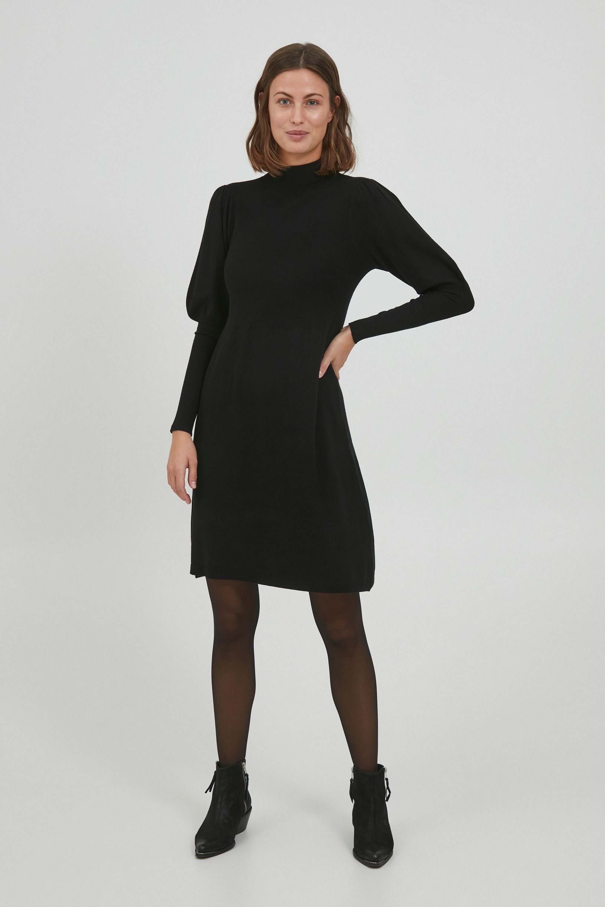 Black Dress fransa 4 FRDEDINA 20610155 Fransa - Strickkleid