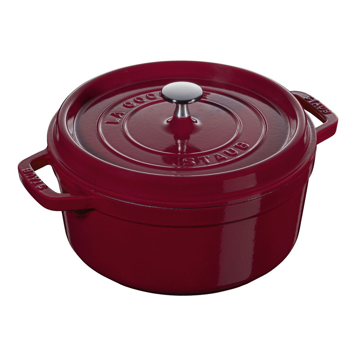 Staub Bratentopf Staub La Cocotte Töpfe und Pfannen Cocotte, 26 cm Bordeaux Gusseisen, (1-tlg)