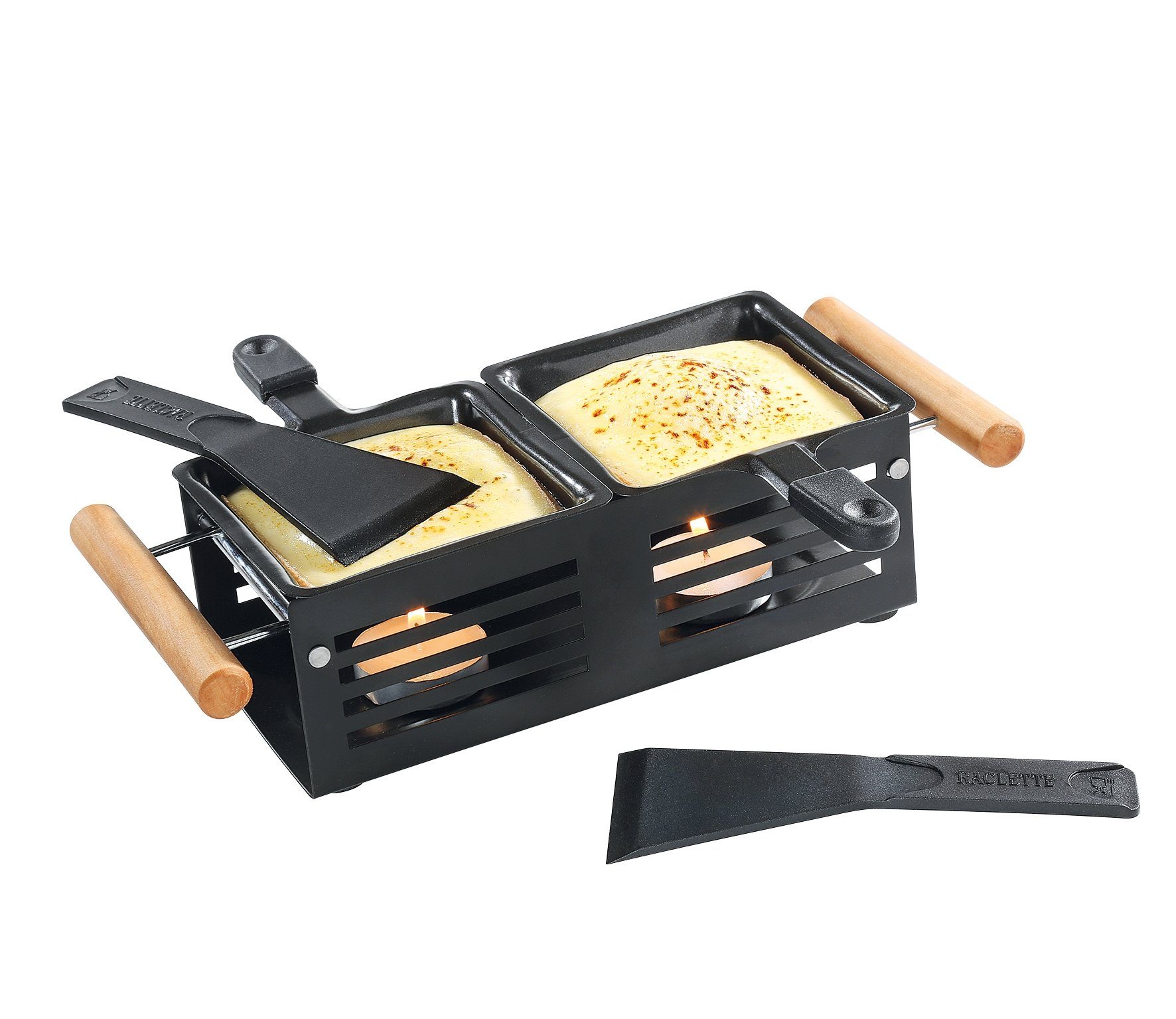 Cilio Raclette und Fondue-Set Teelicht Käse-Party Raclette für 2 Personen Cilio FORMAGGIO 174007