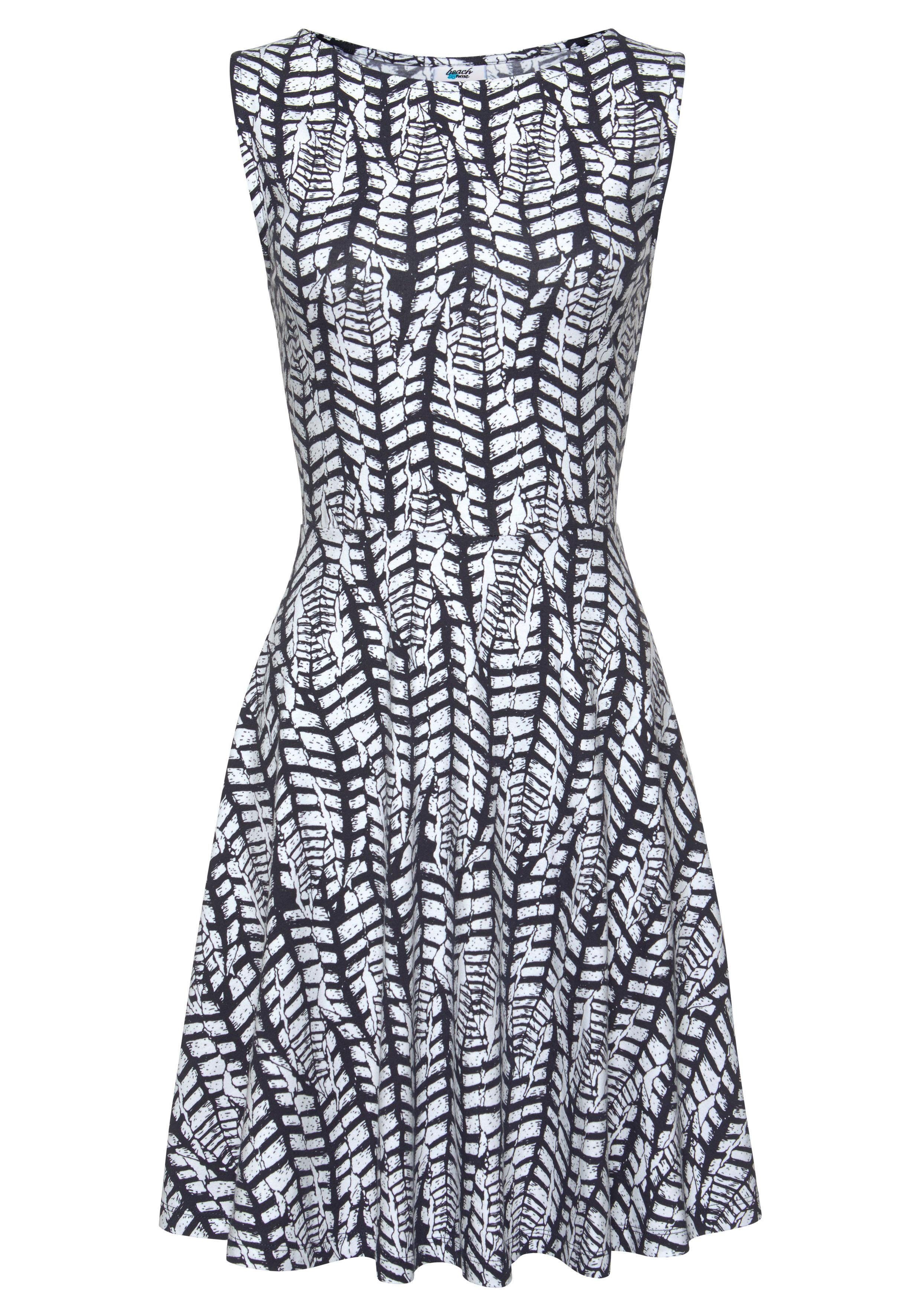 Beachtime Strandkleid mit Alloverdruck aus leichter günstig online kaufen
