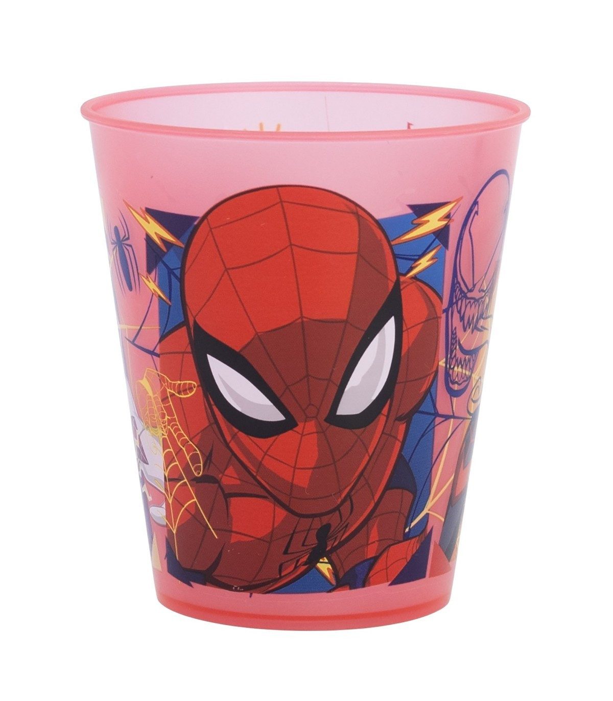 Spiderman Becher Kinder Becher Set 4 teilig 285 ml aus Polypropylen