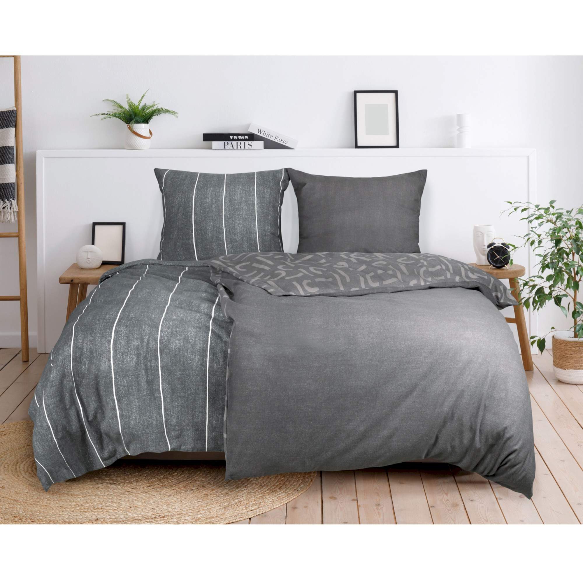 Esprit Bettwäsche FLANELL Winter Bettwäsche, Baumwolle, 1 teilig, 135 x 200 günstig online kaufen